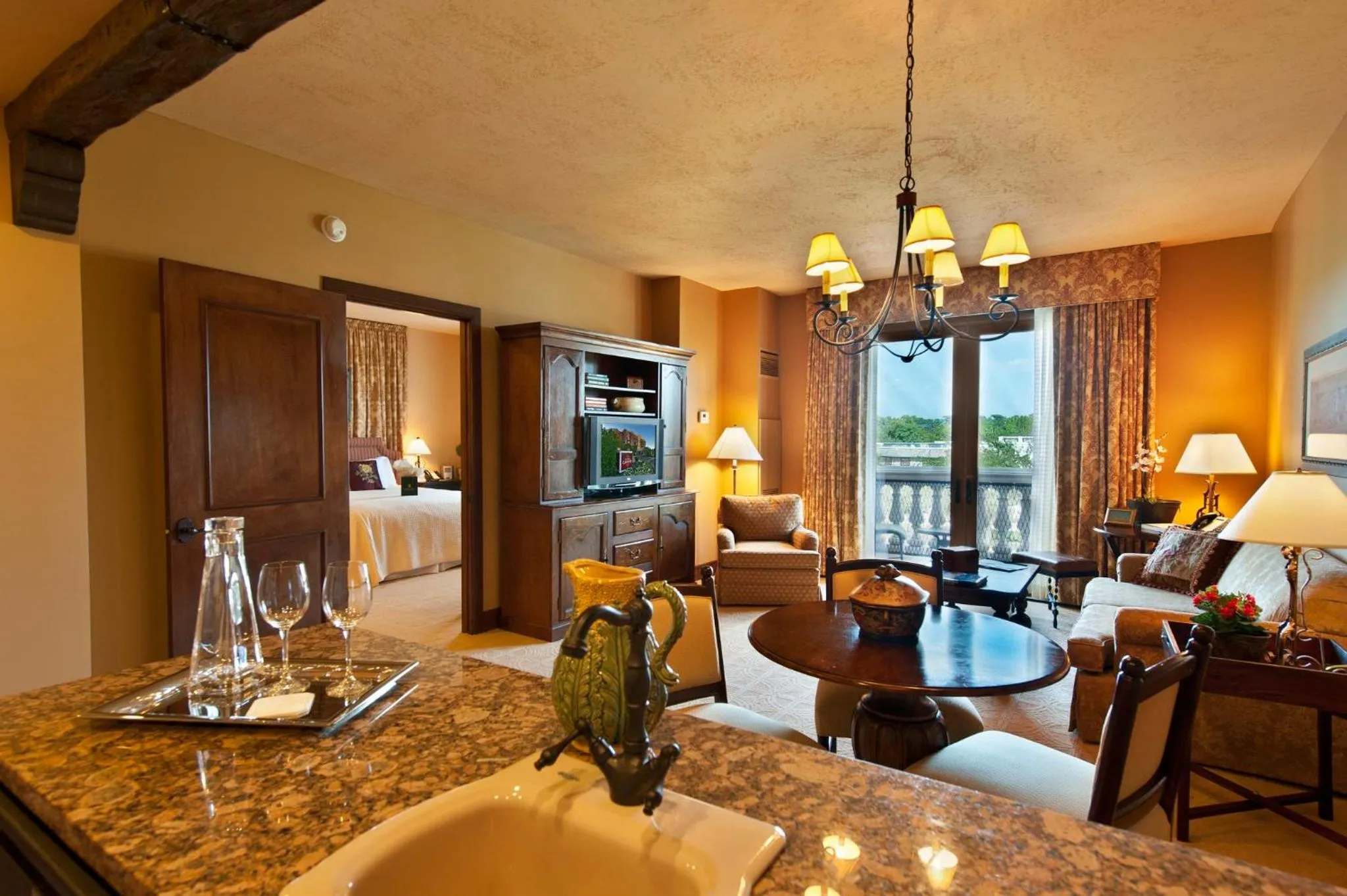 Living room in Hotel Granduca Houston