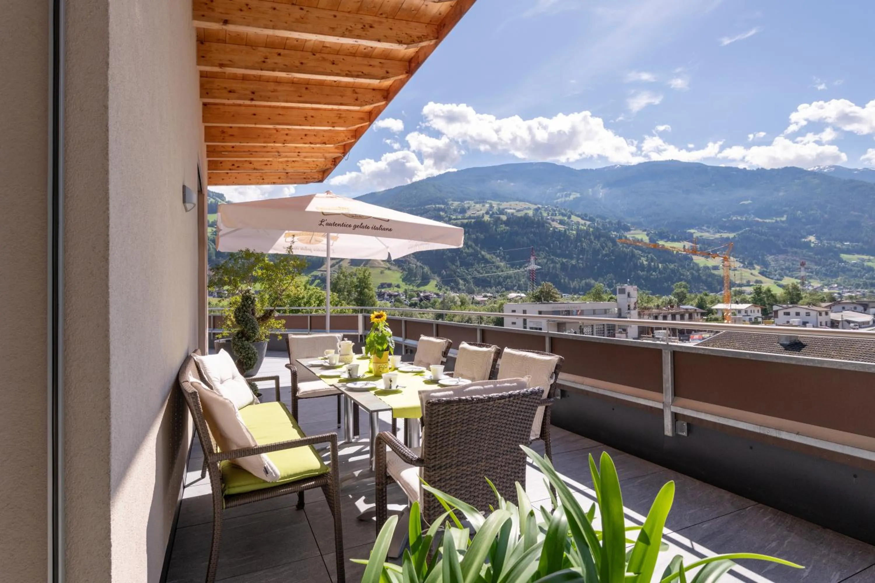 Balcony/Terrace in Aparthotel AlpTirol