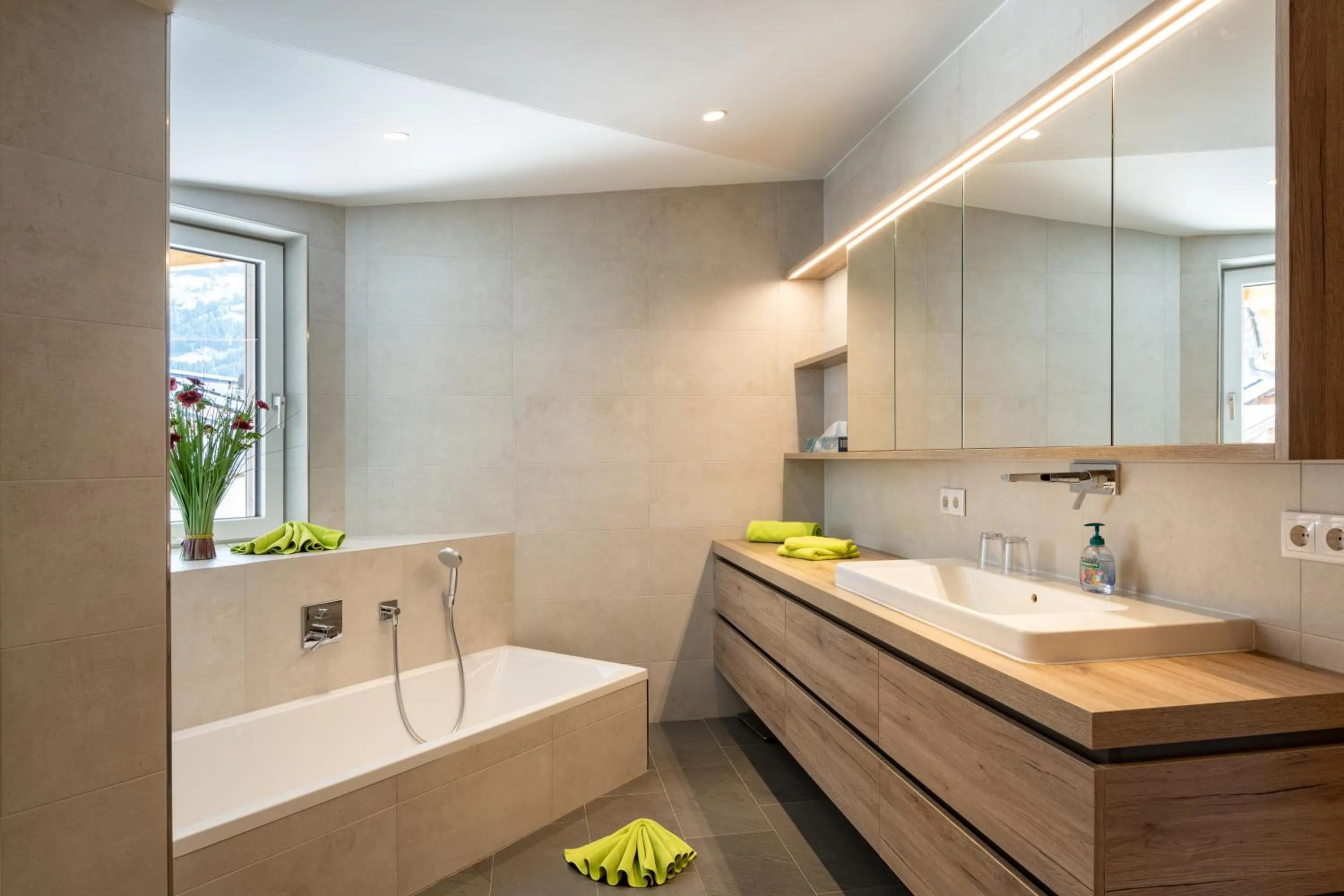 Bathroom in Aparthotel AlpTirol