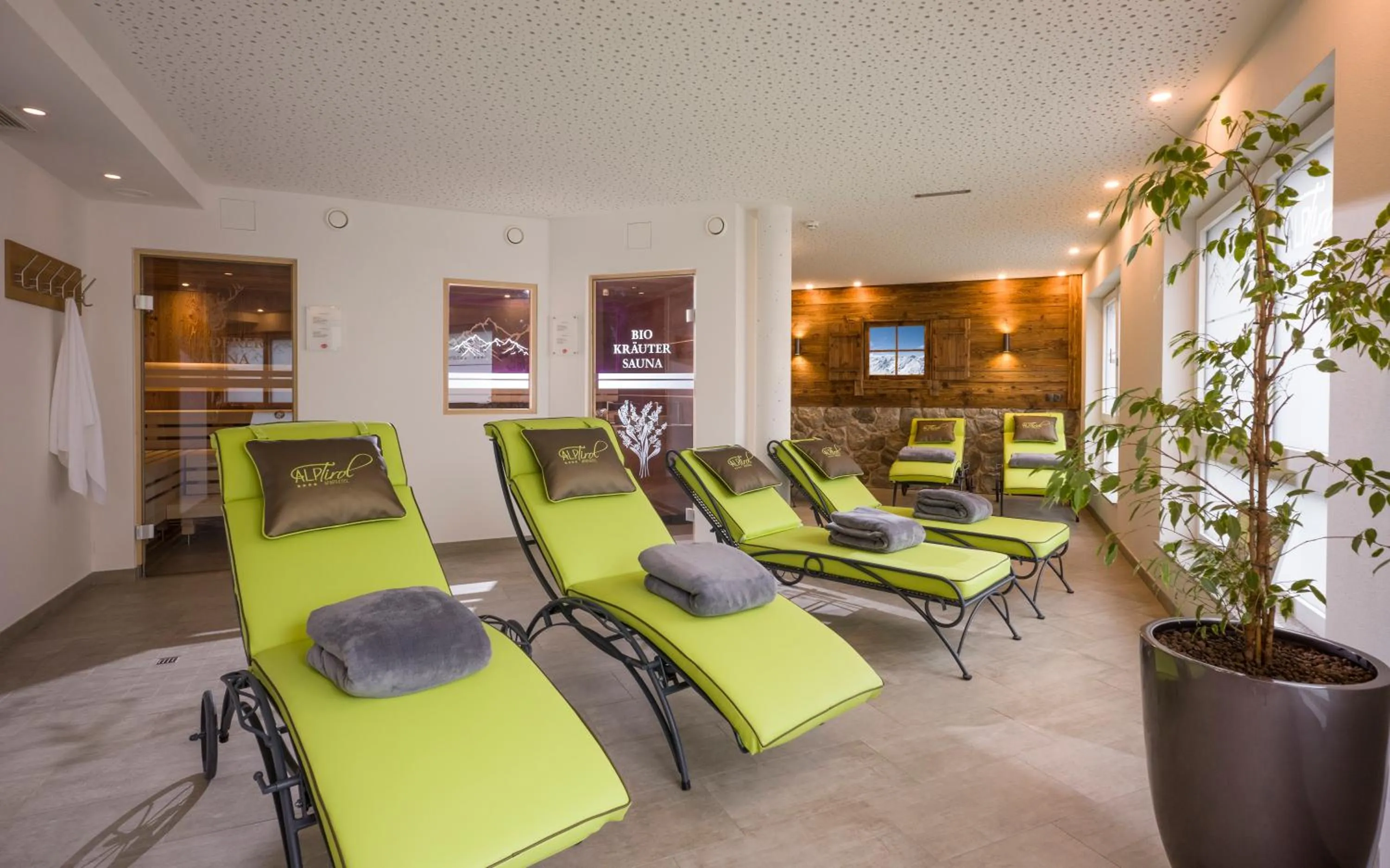 Sauna in Aparthotel AlpTirol