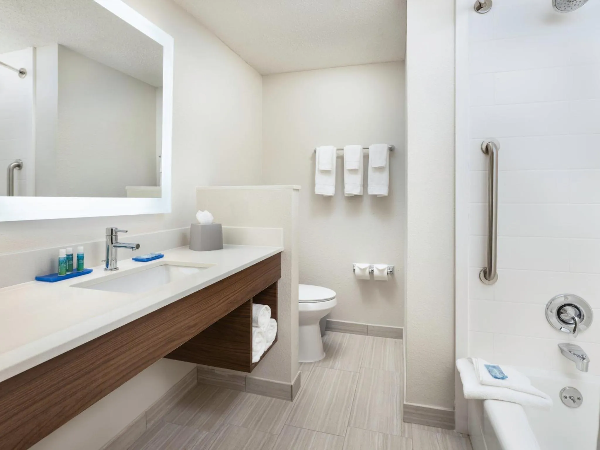 Bathroom in Holiday Inn Express Hotel & Suites Irving DFW Airport North by IHG