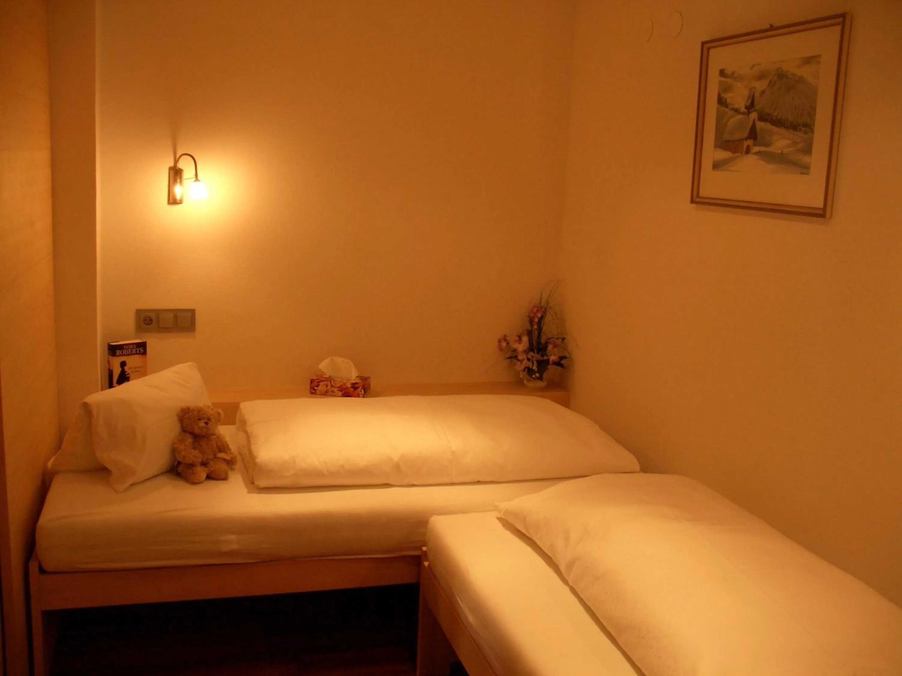 Bed in Hotel Stülzis