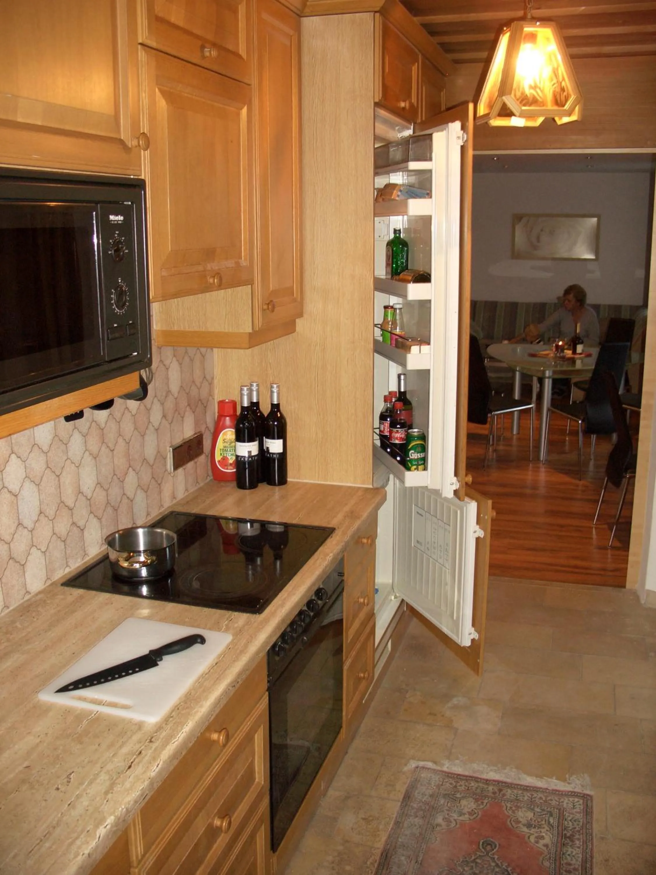 Kitchen or kitchenette in Hotel Stülzis