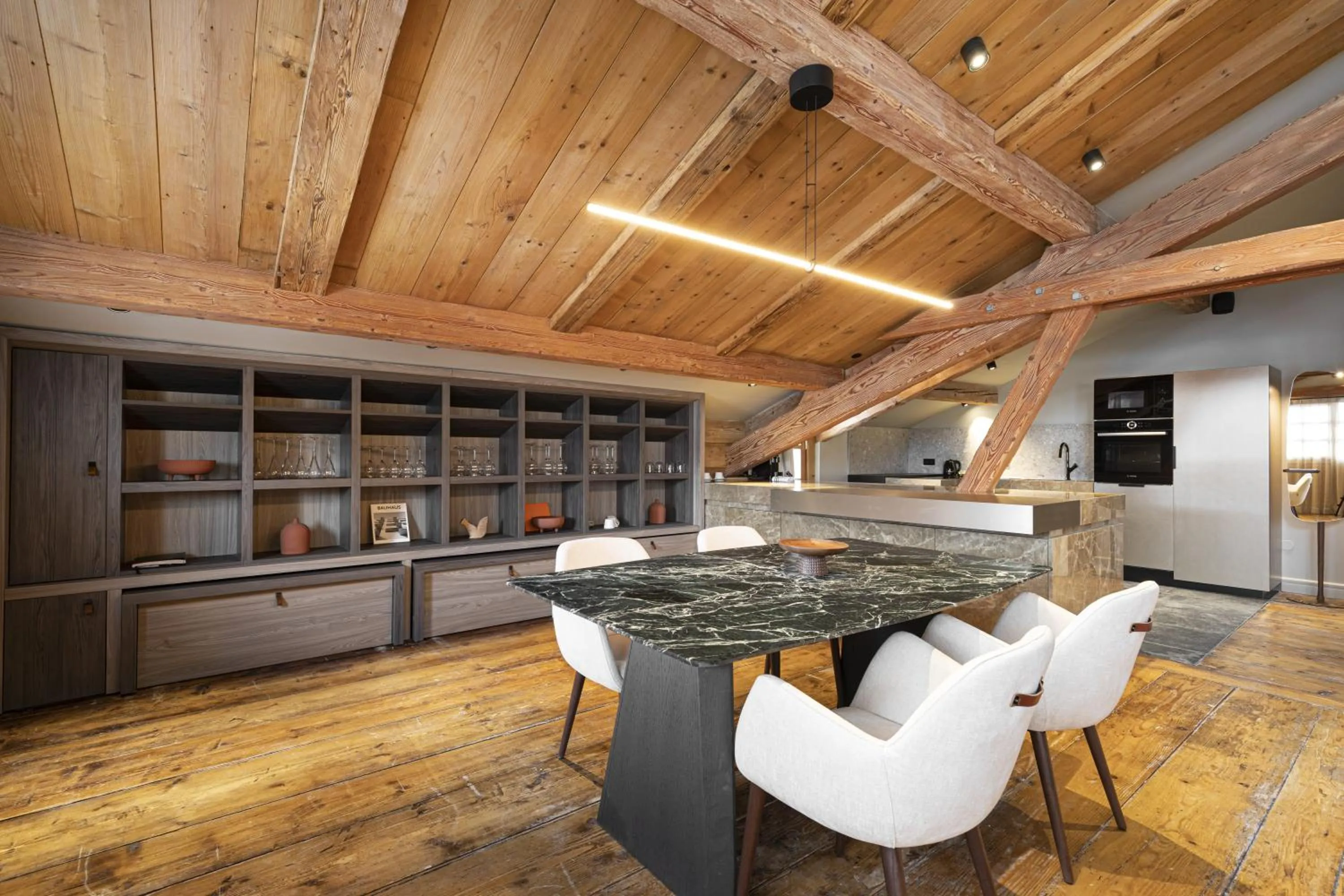 Kitchen or kitchenette in Hotel Le Chabichou