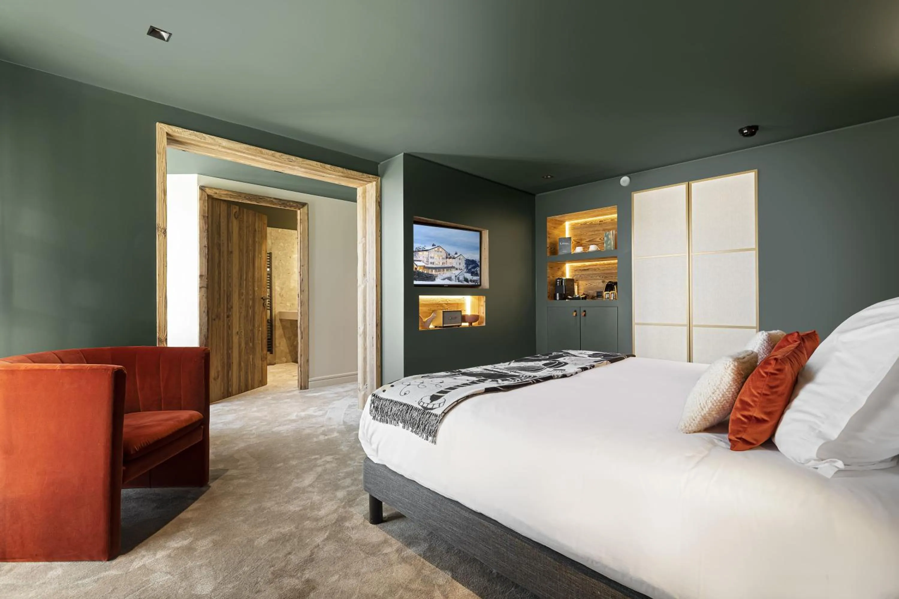 Photo of the whole room, Bed in Hotel Le Chabichou