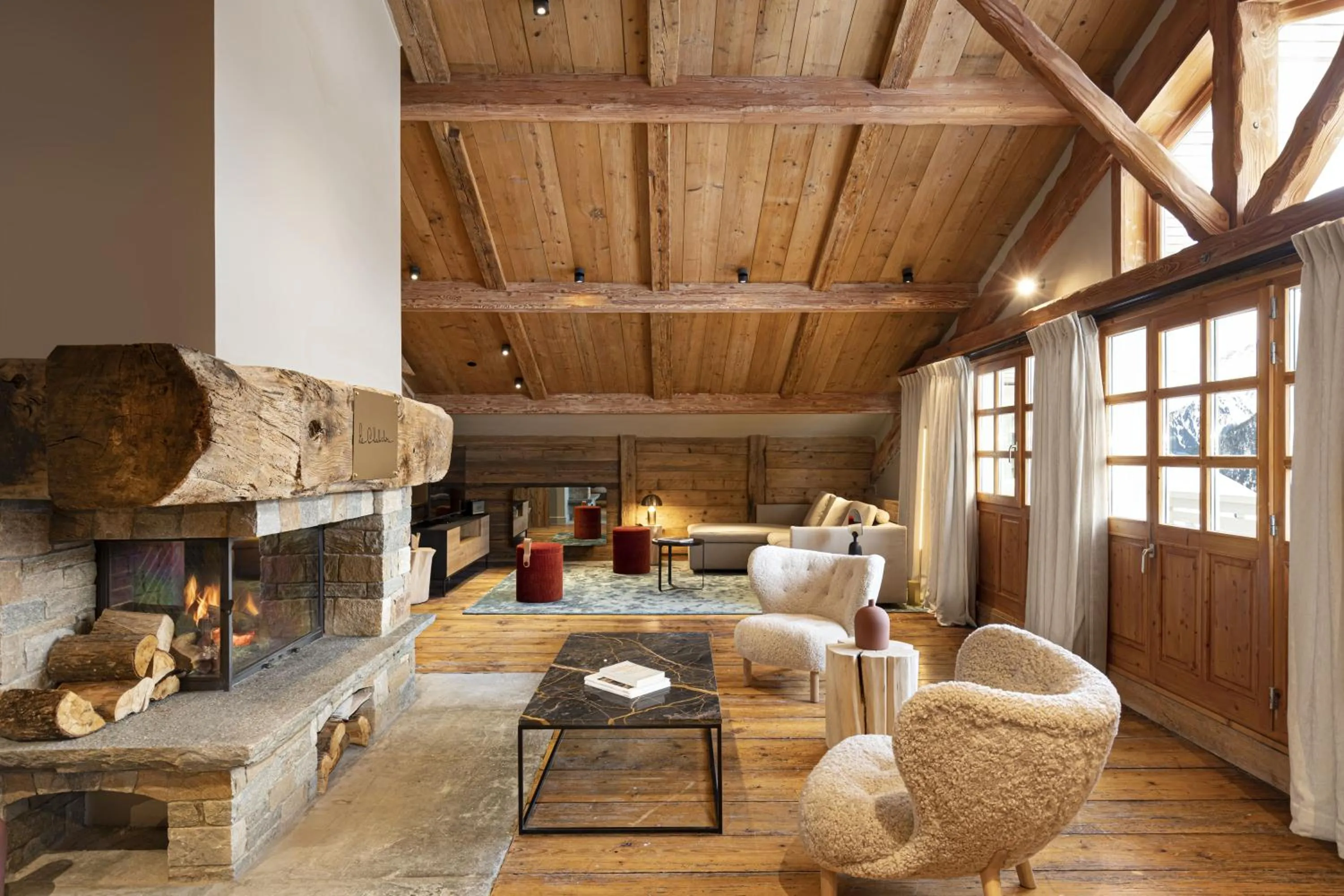 Living room in Hotel Le Chabichou