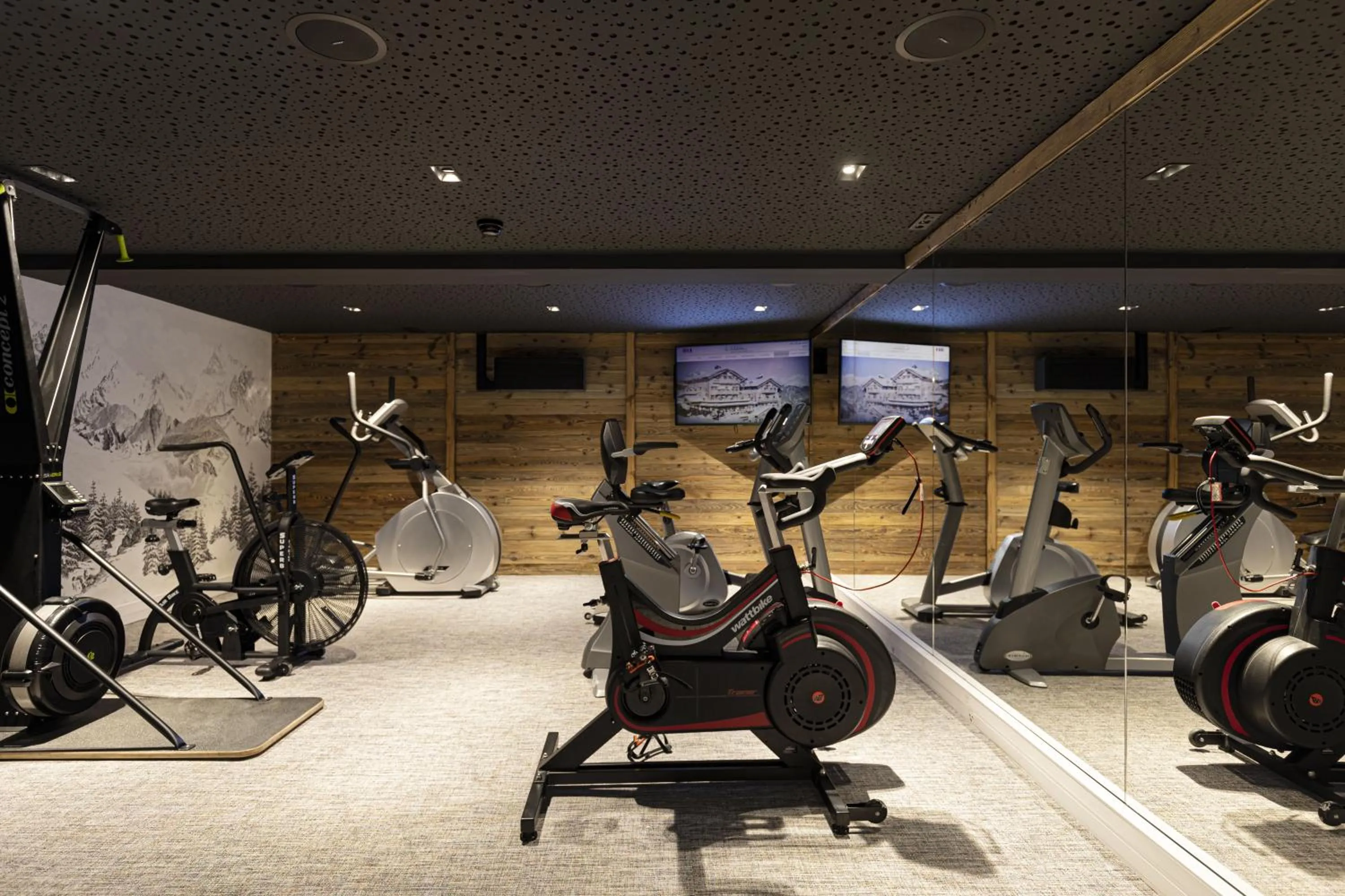 Fitness centre/facilities in Hotel Le Chabichou