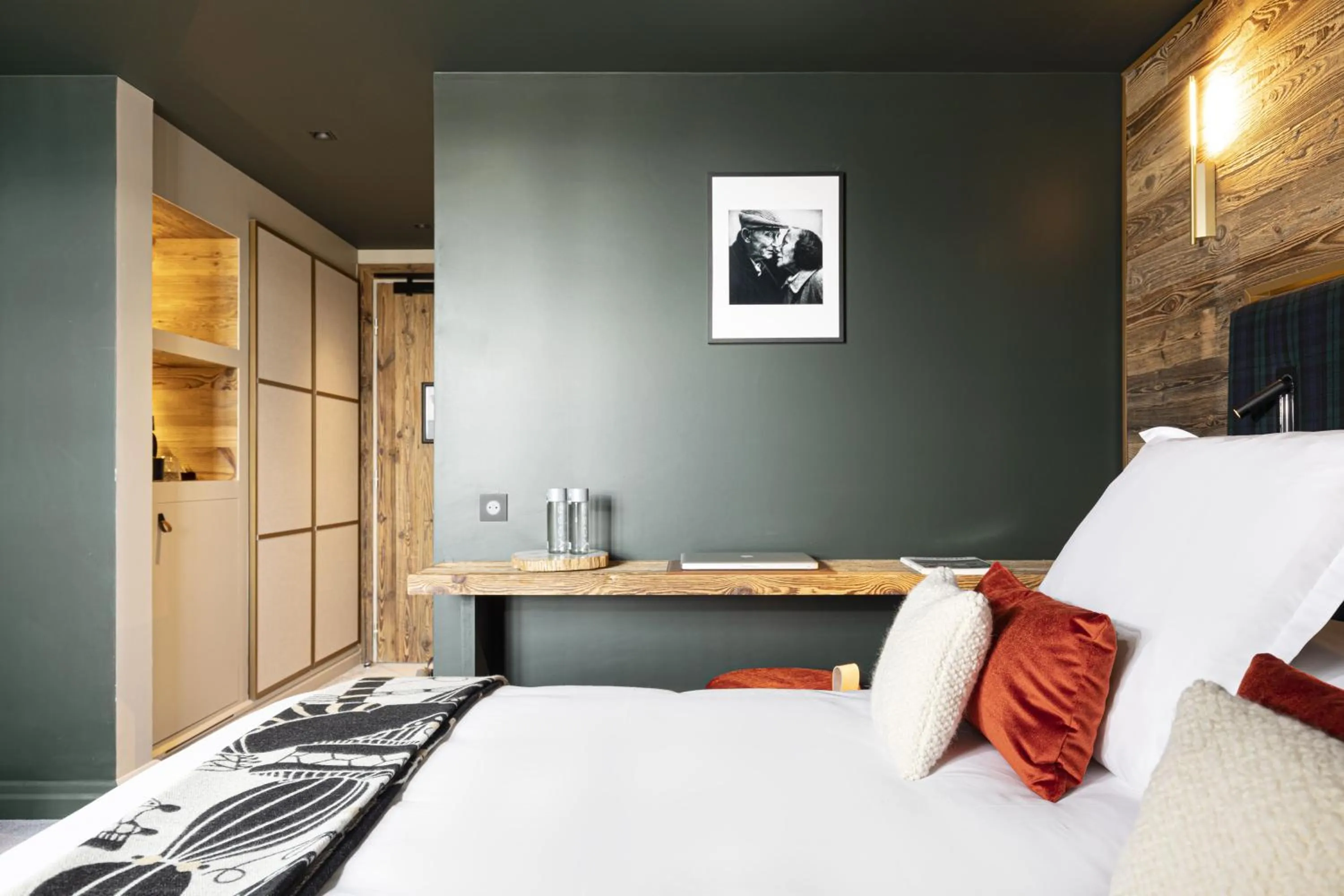 Bed in Hotel Le Chabichou