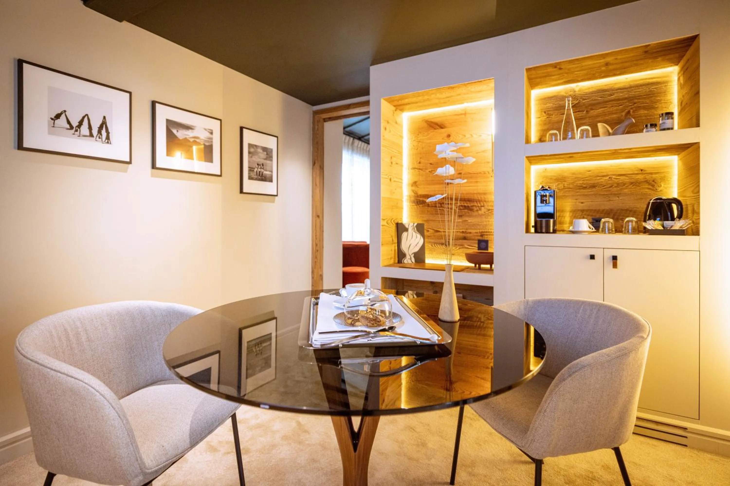 Seating area in Hotel Le Chabichou