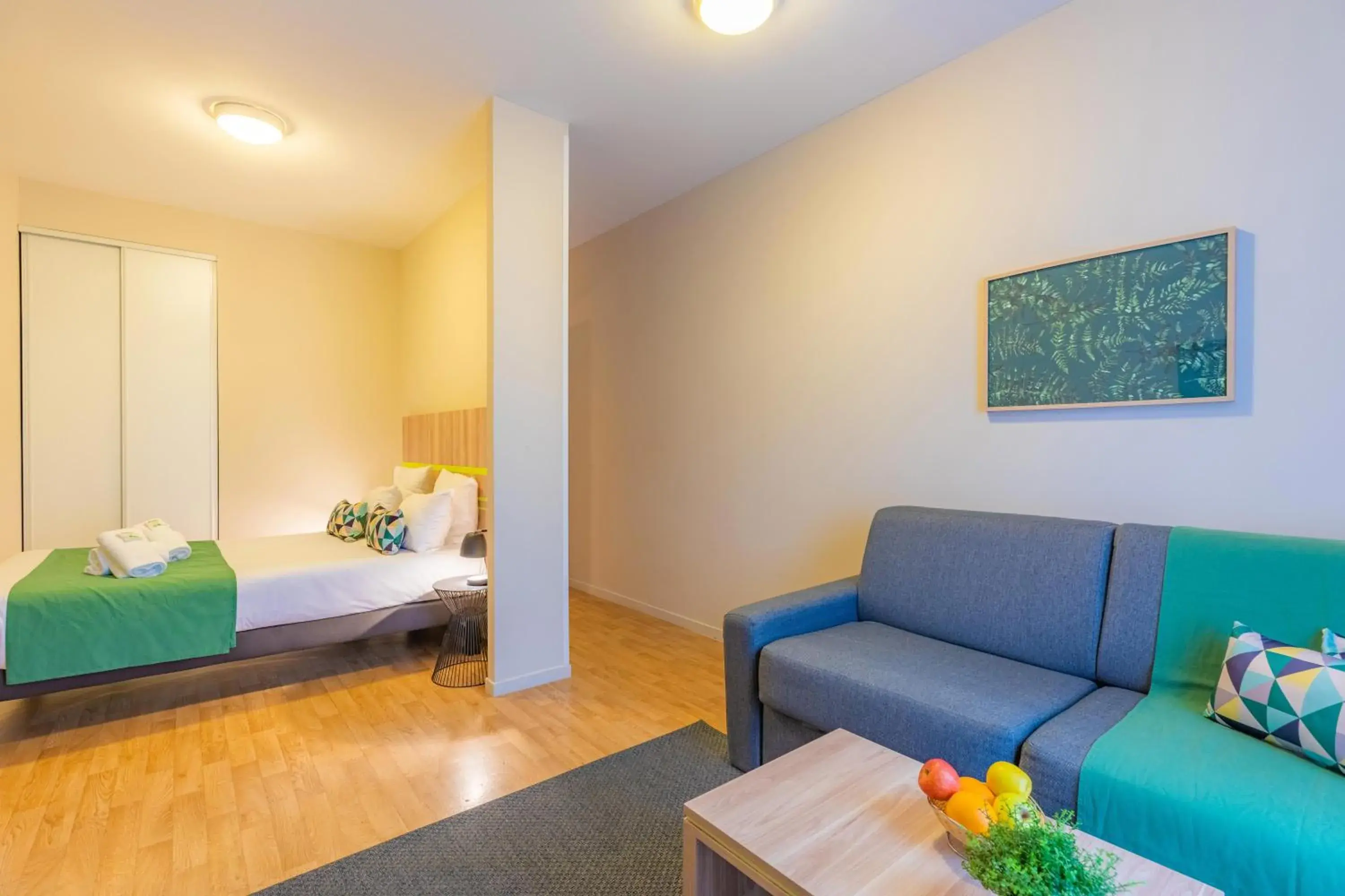 Bed in Appart’City Confort Nantes Centre Bed in Appart’City Confort Nantes Centre