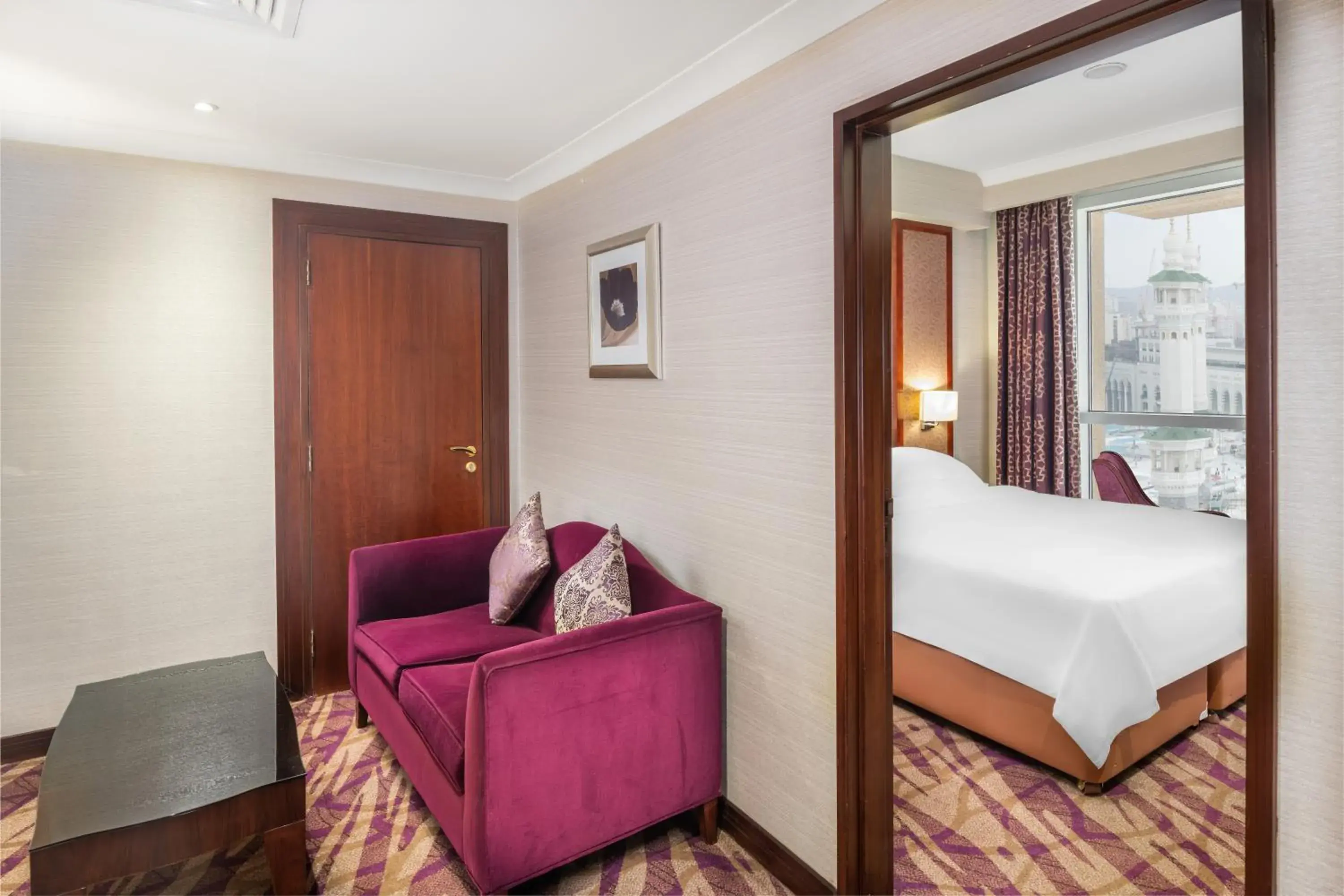 Spacious Partial Haram View Room – King Bed in Al Marwa Rayhaan by Rotana - Makkah Spacious Partial Haram View Room – King Bed in Al Marwa Rayhaan by Rotana - Makkah