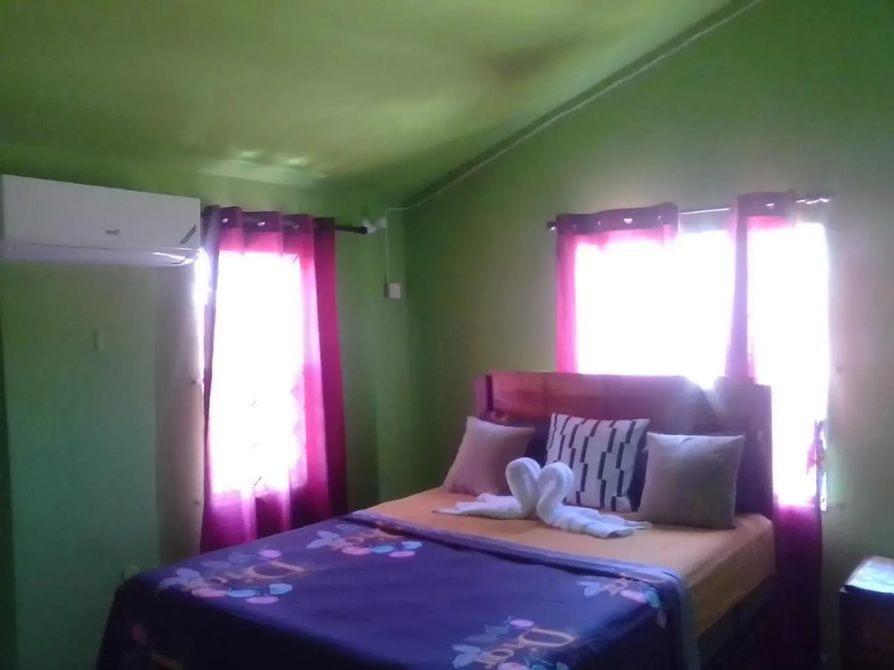 Bedroom, Bed in Cheerful 2-Bedroom Home in Falmouth Garden