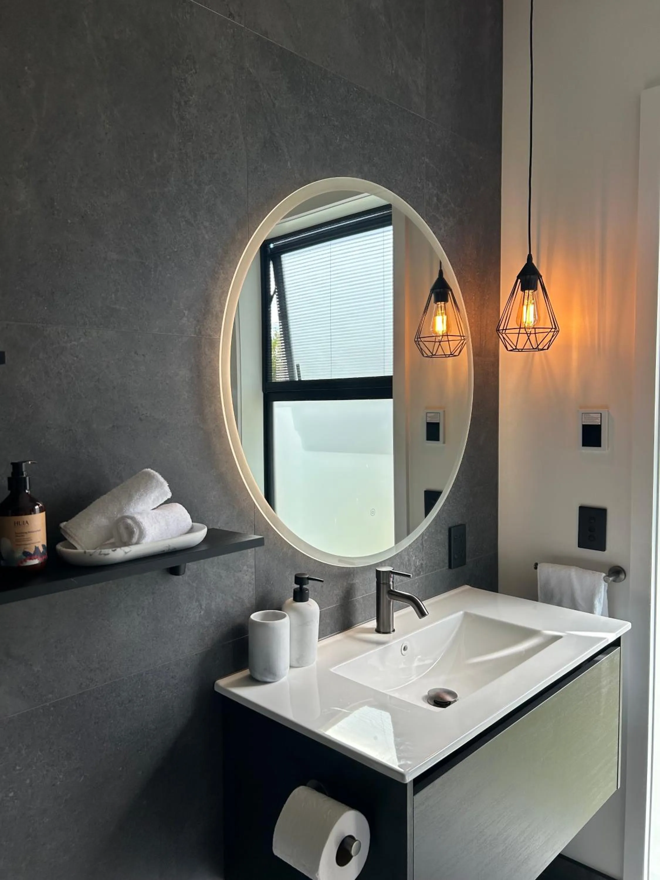 Bathroom in The Barn Cabins & Camp