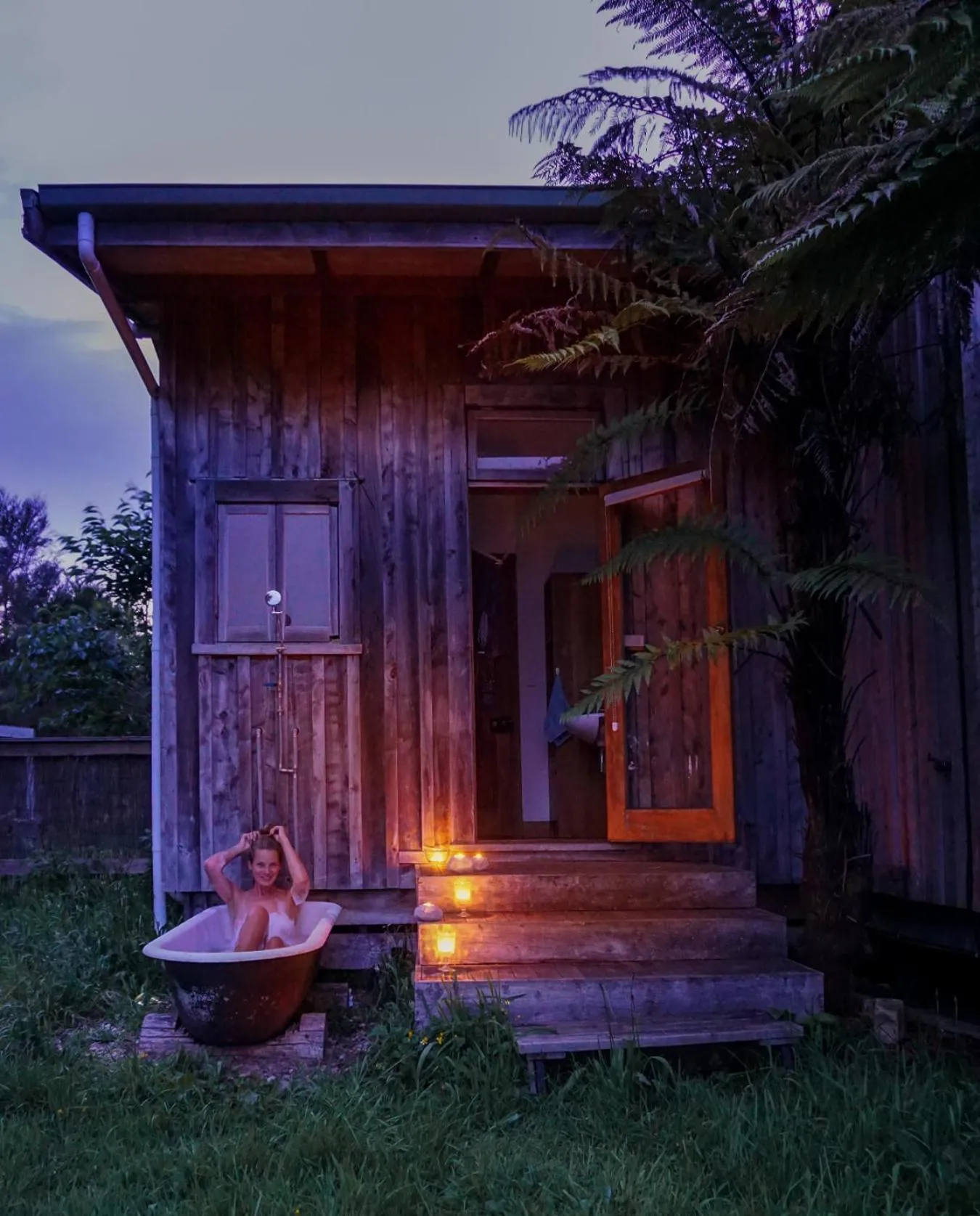 Shower in The Barn Cabins & Camp