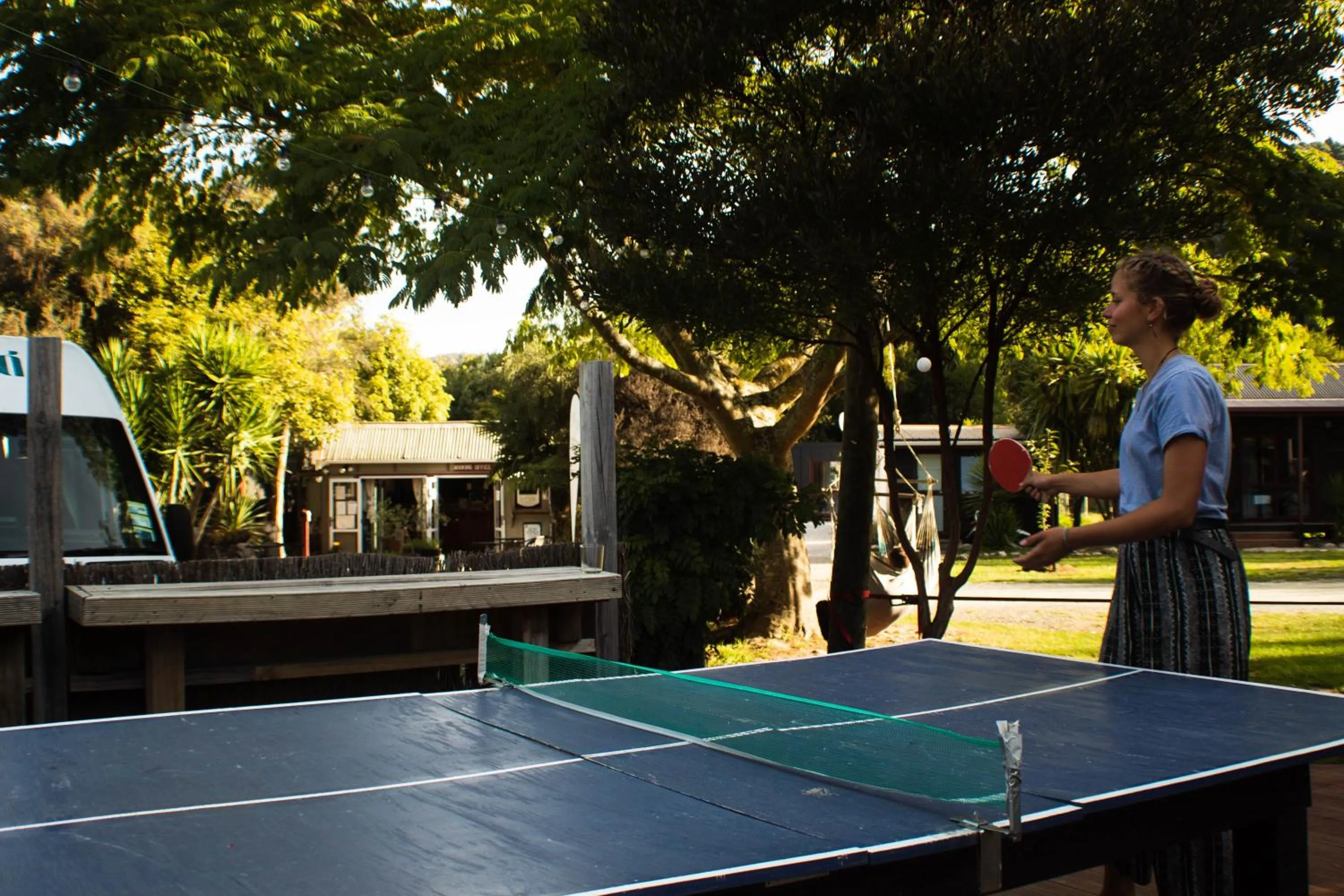 Table tennis in The Barn Cabins & Camp