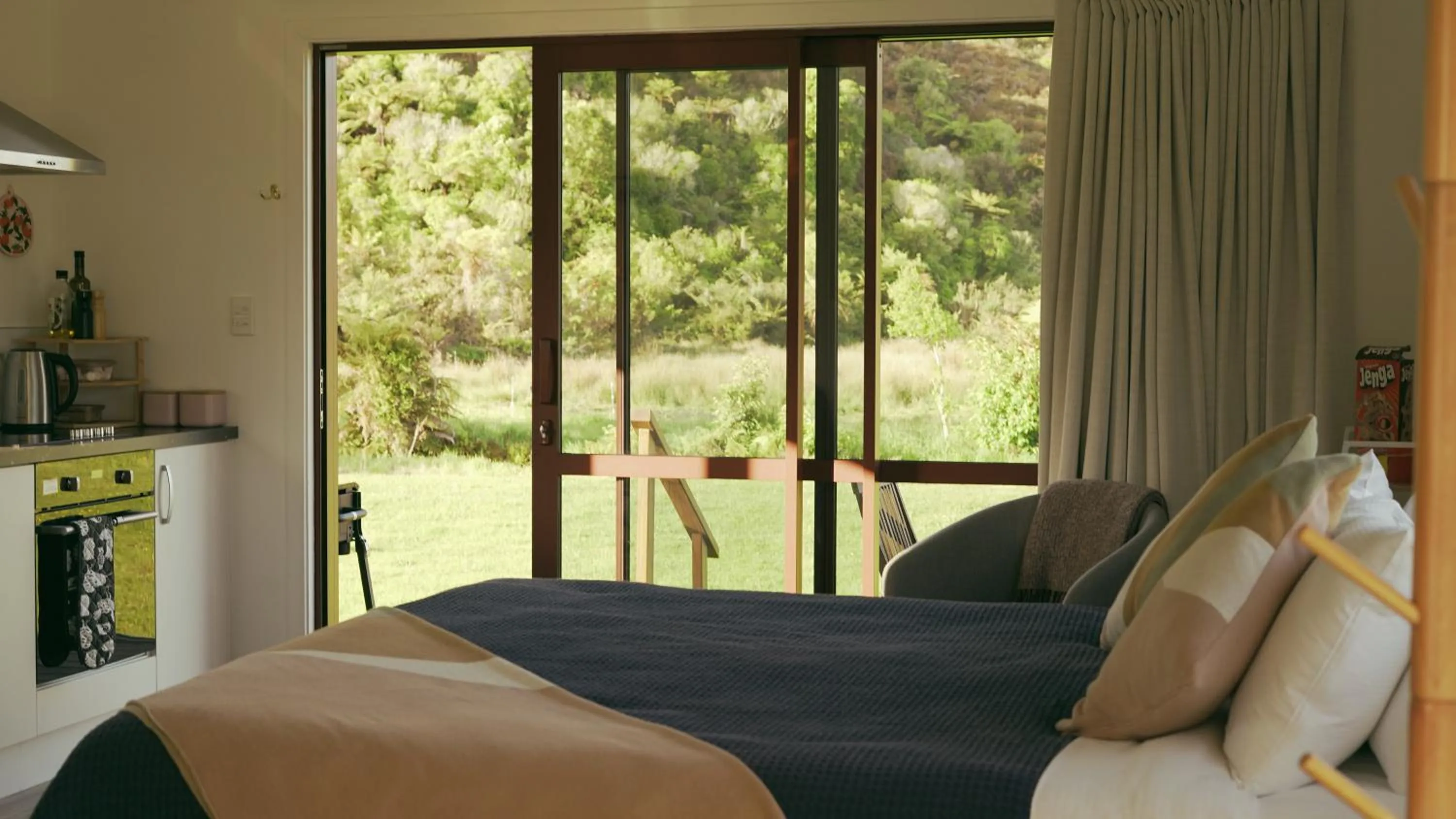 Bedroom, Bed in The Barn Cabins & Camp