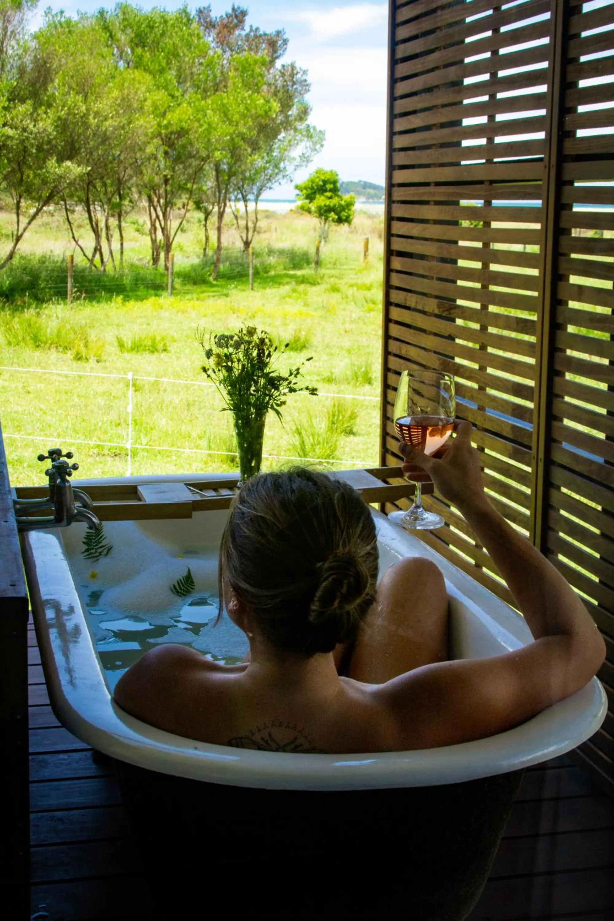 Bath in The Barn Cabins & Camp
