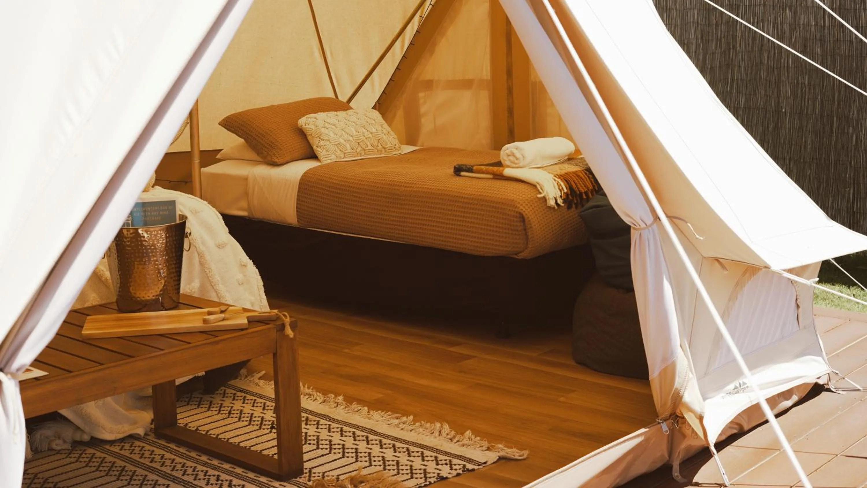 Bedroom, Bed in The Barn Cabins & Camp