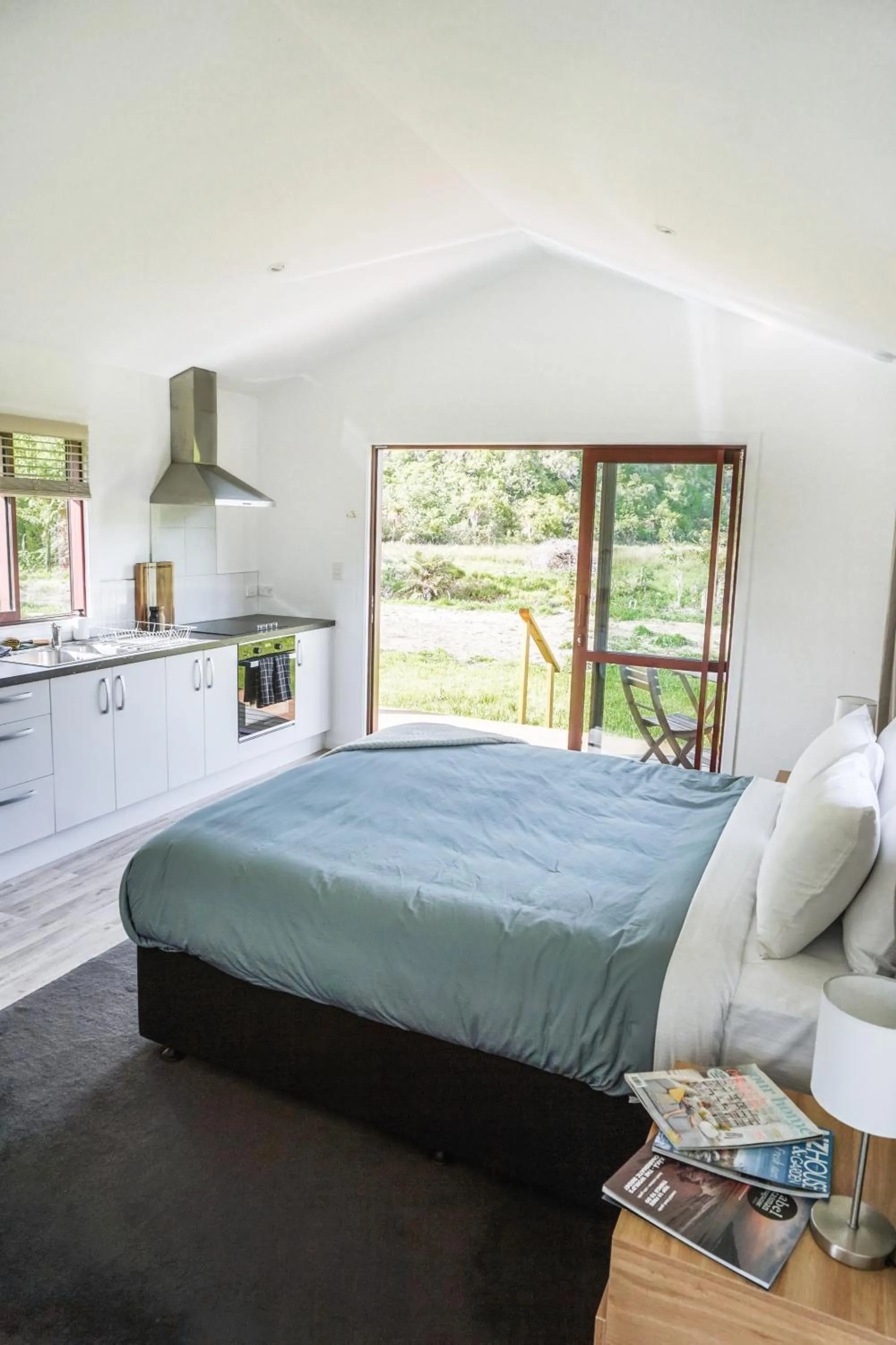 Patio, Bed in The Barn Cabins & Camp