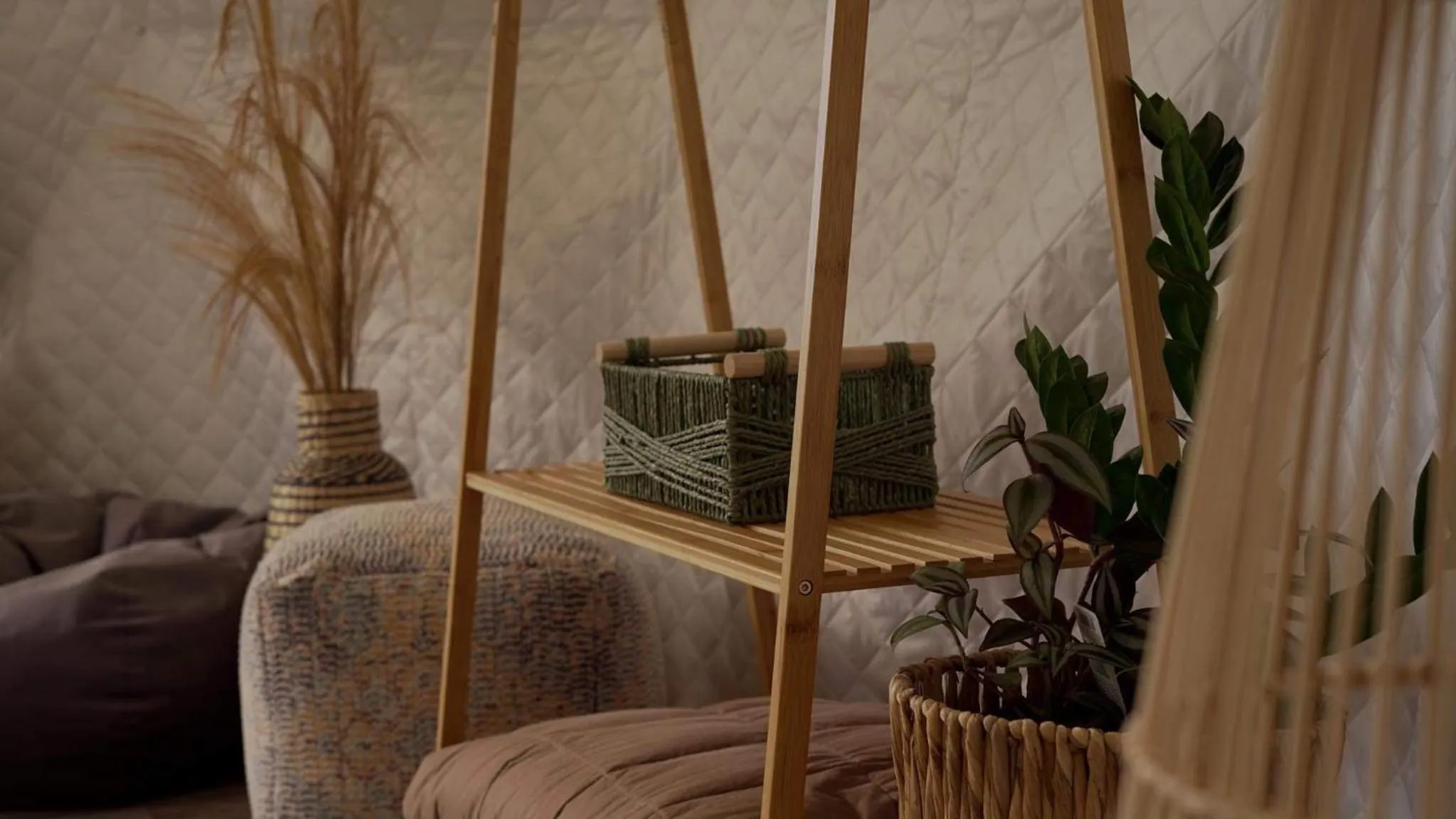 Living room in The Barn Cabins & Camp