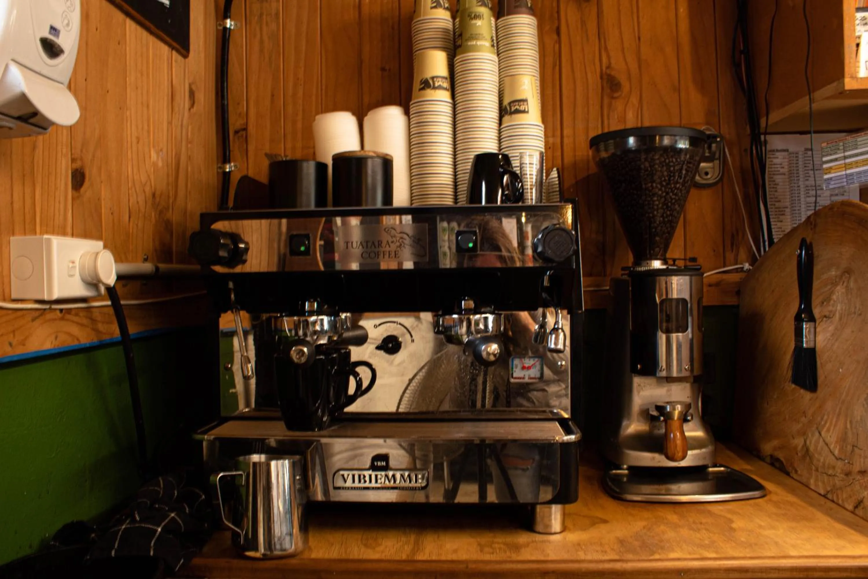 Coffee/tea facilities in The Barn Cabins & Camp