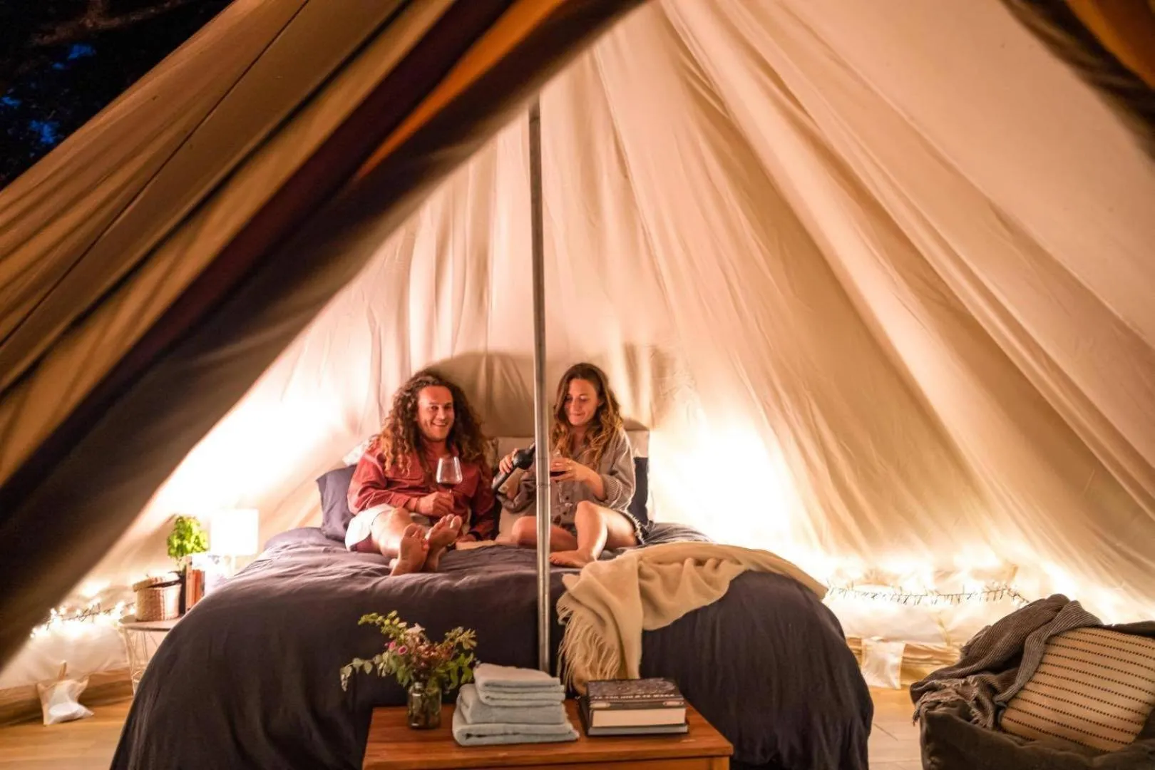 People, Bed in The Barn Cabins & Camp