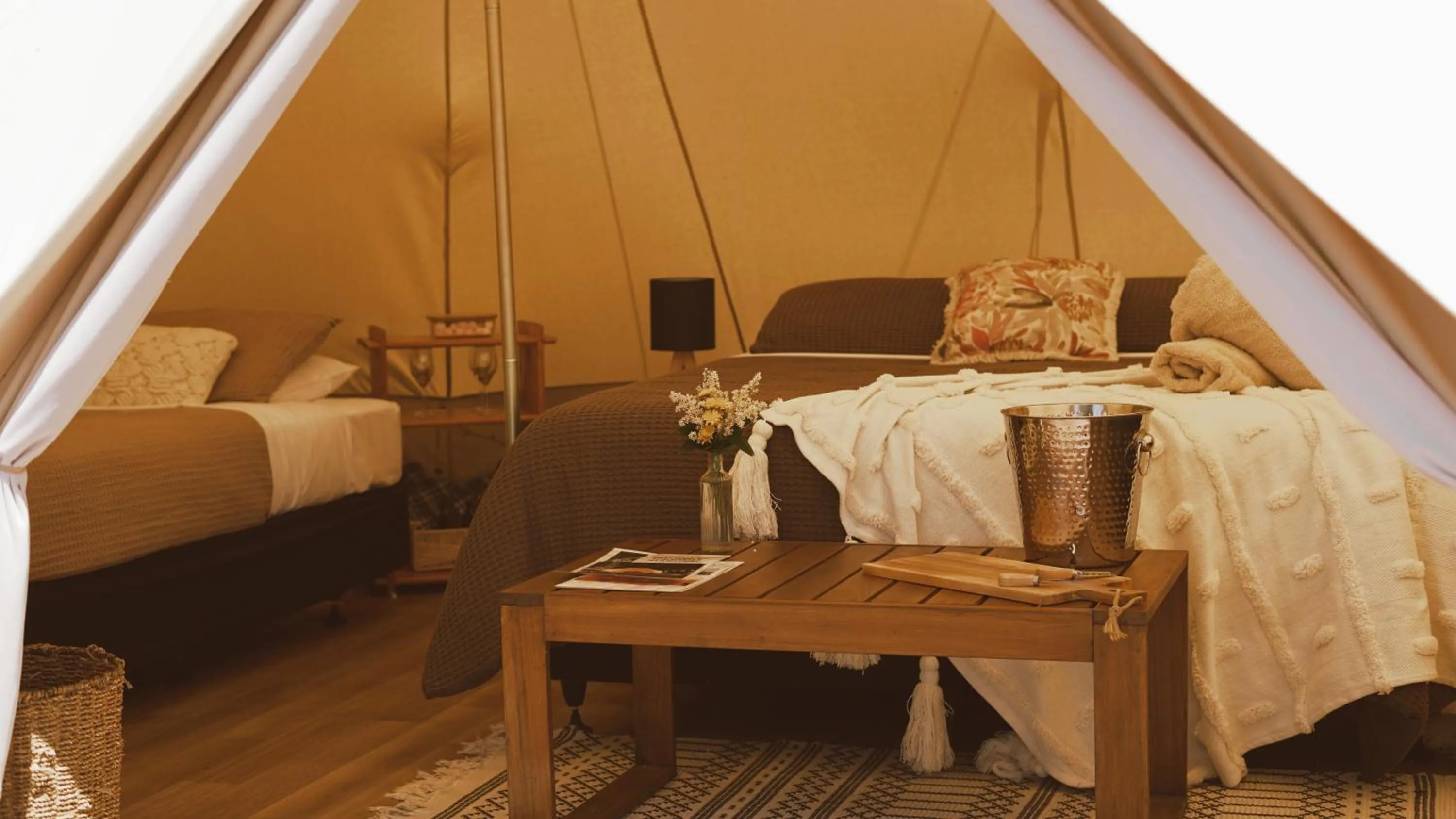 Bed in The Barn Cabins & Camp