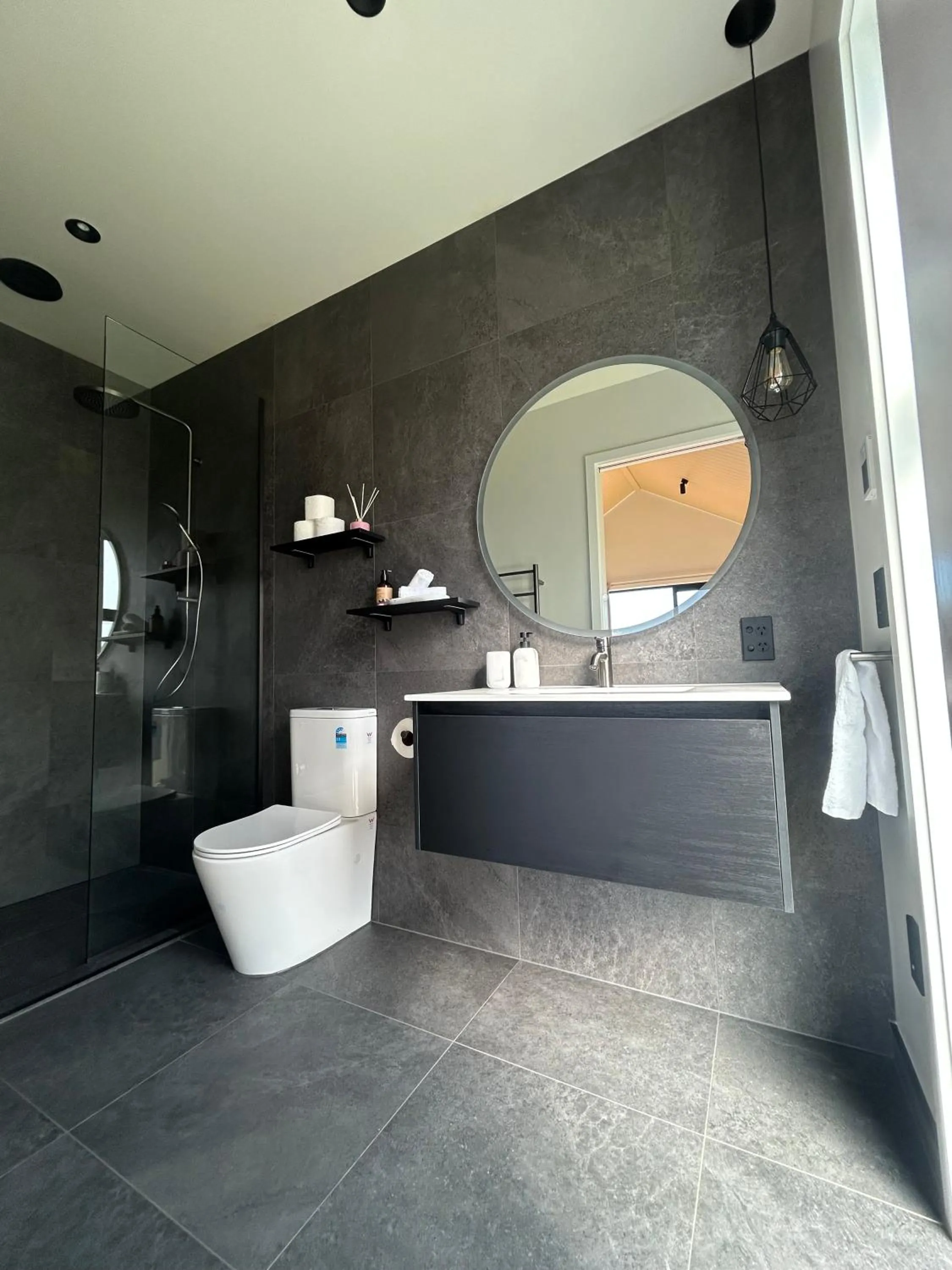 Shower in The Barn Cabins & Camp