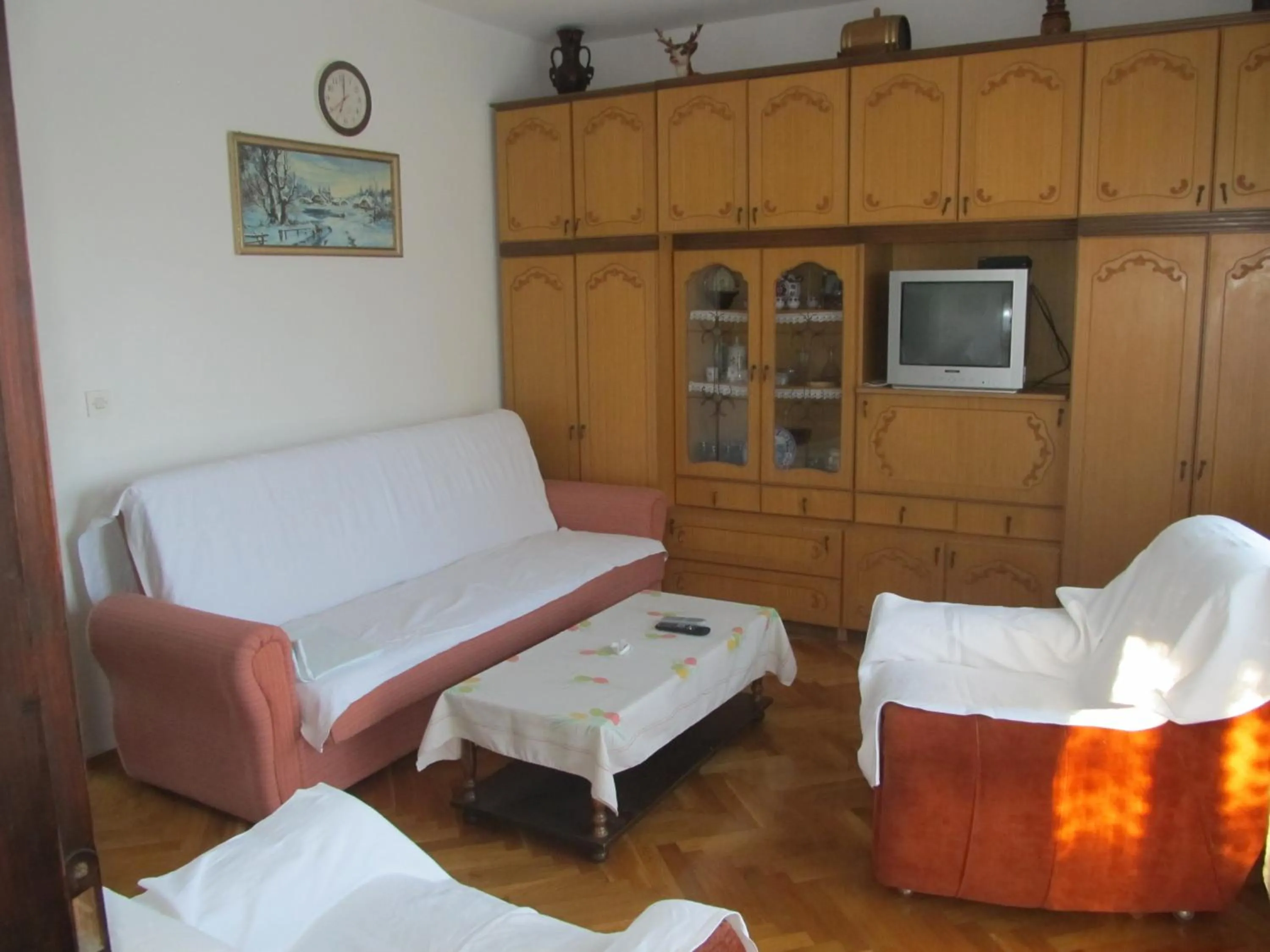 Living room, Bed in Apartment Razum