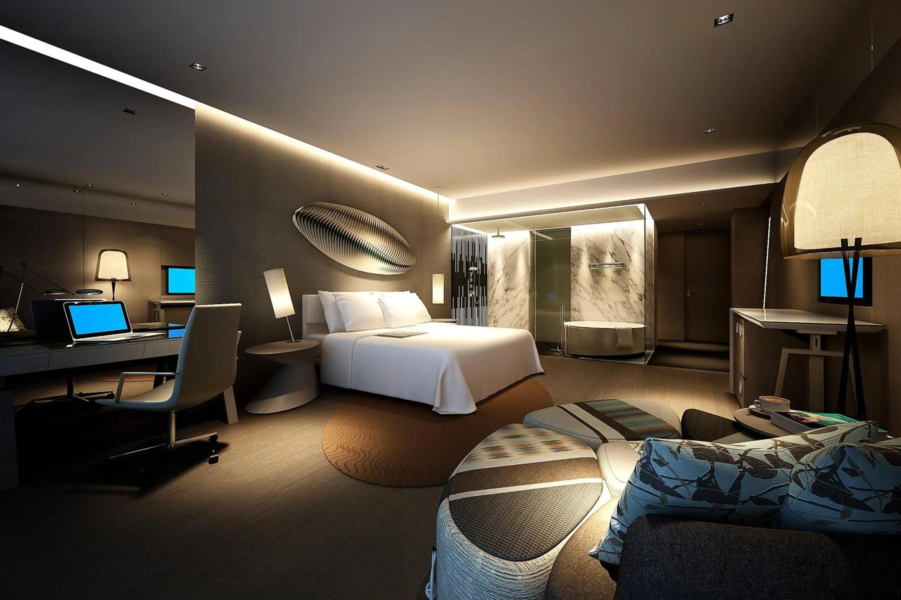 Photo of the whole room, Bed in Le Meridien Qingdao West Coast