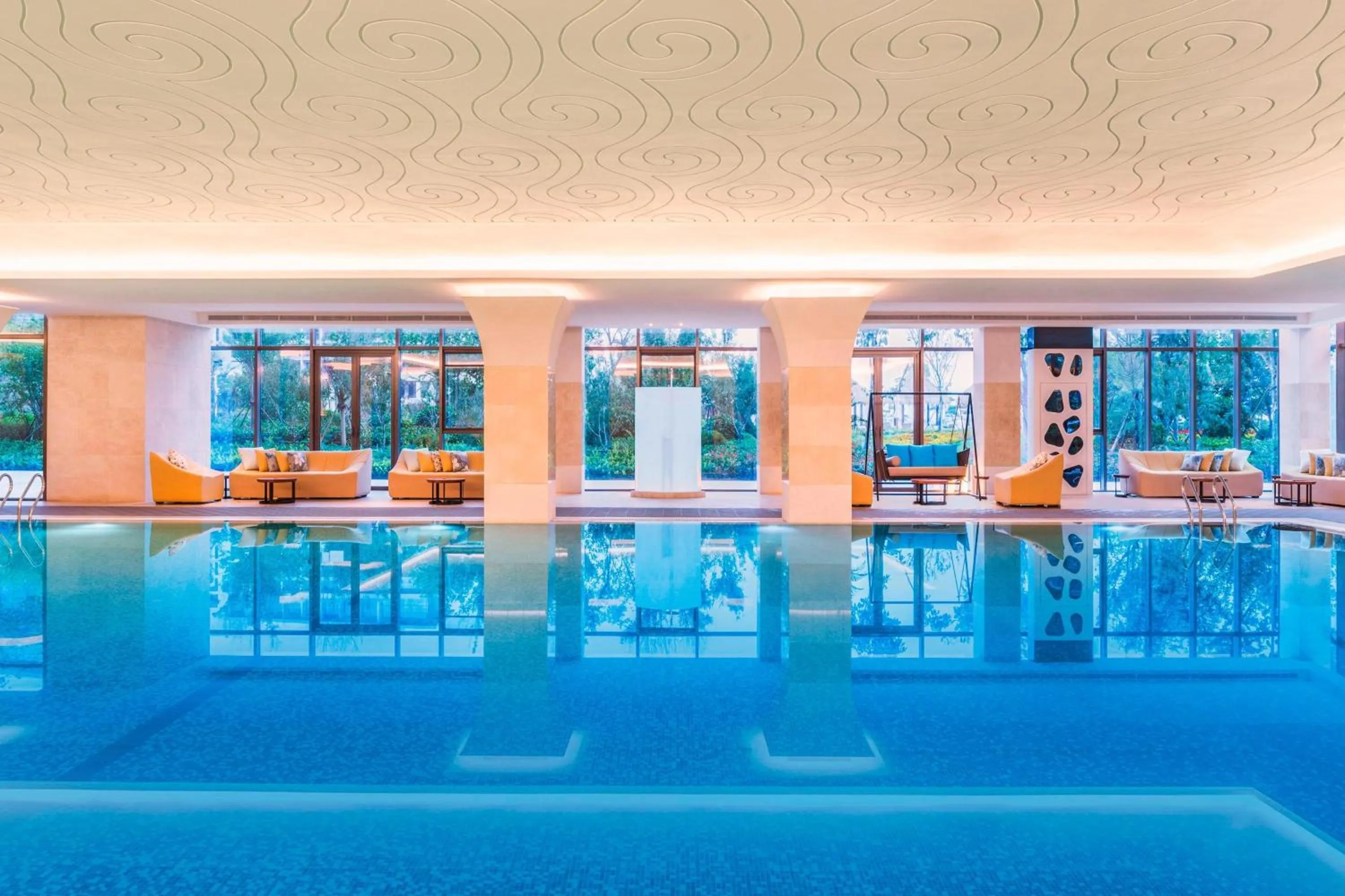 Swimming pool in Le Meridien Qingdao West Coast