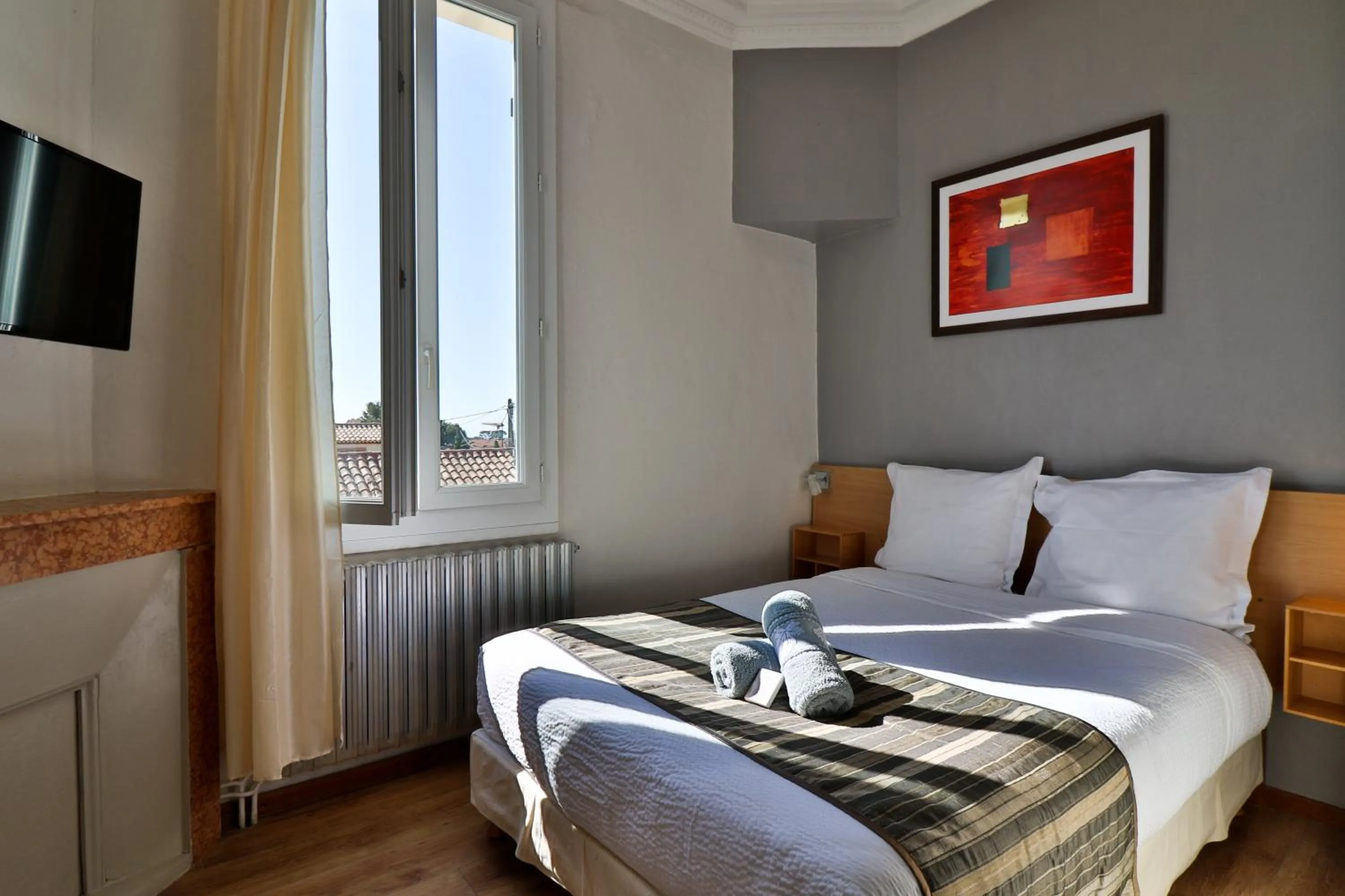 Bed in Hotel La Villa Florida