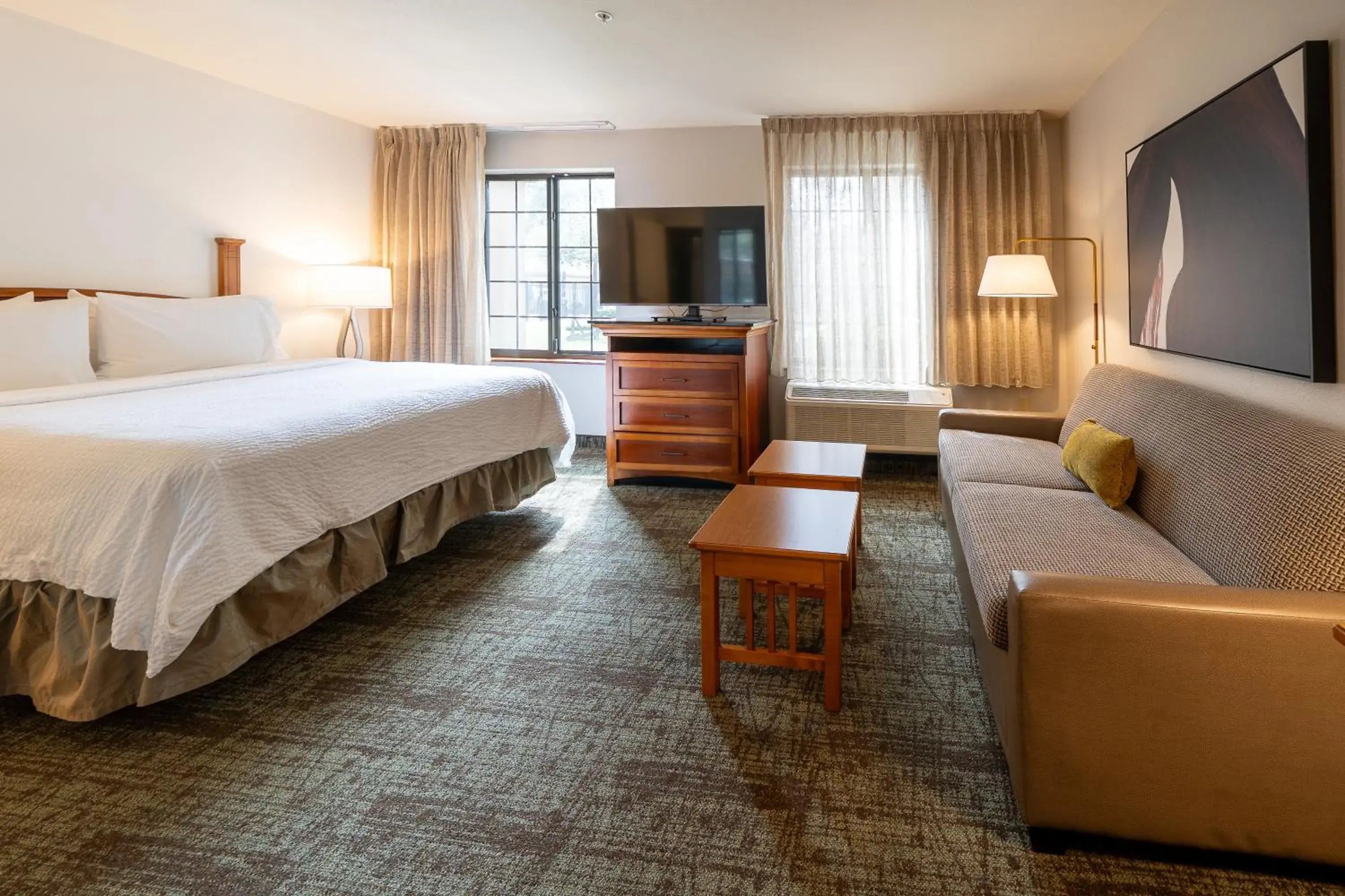 Living room, Bed in Staybridge Suites Houston West - Energy Corridor by IHG Living room, Bed in Staybridge Suites Houston West - Energy Corridor by IHG