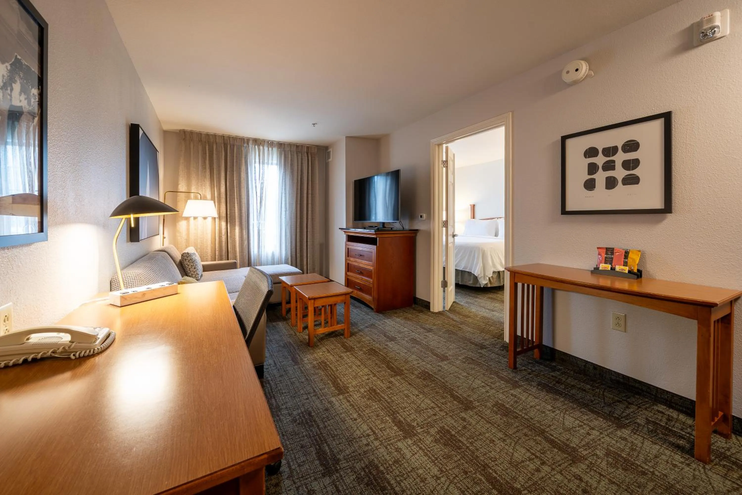 Living room, Bed in Staybridge Suites Houston West - Energy Corridor by IHG