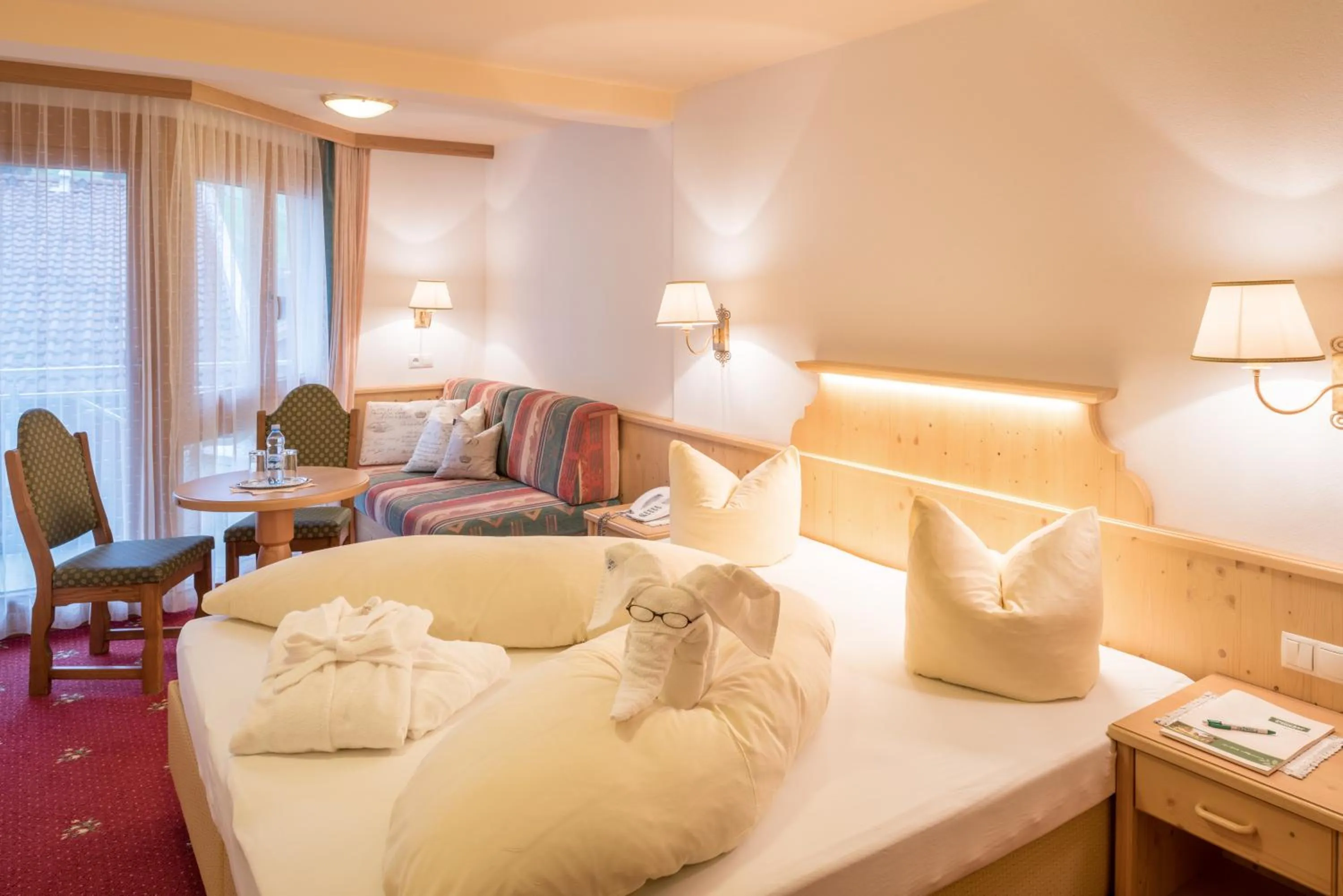 Bed in Hotel Pinzger Tux