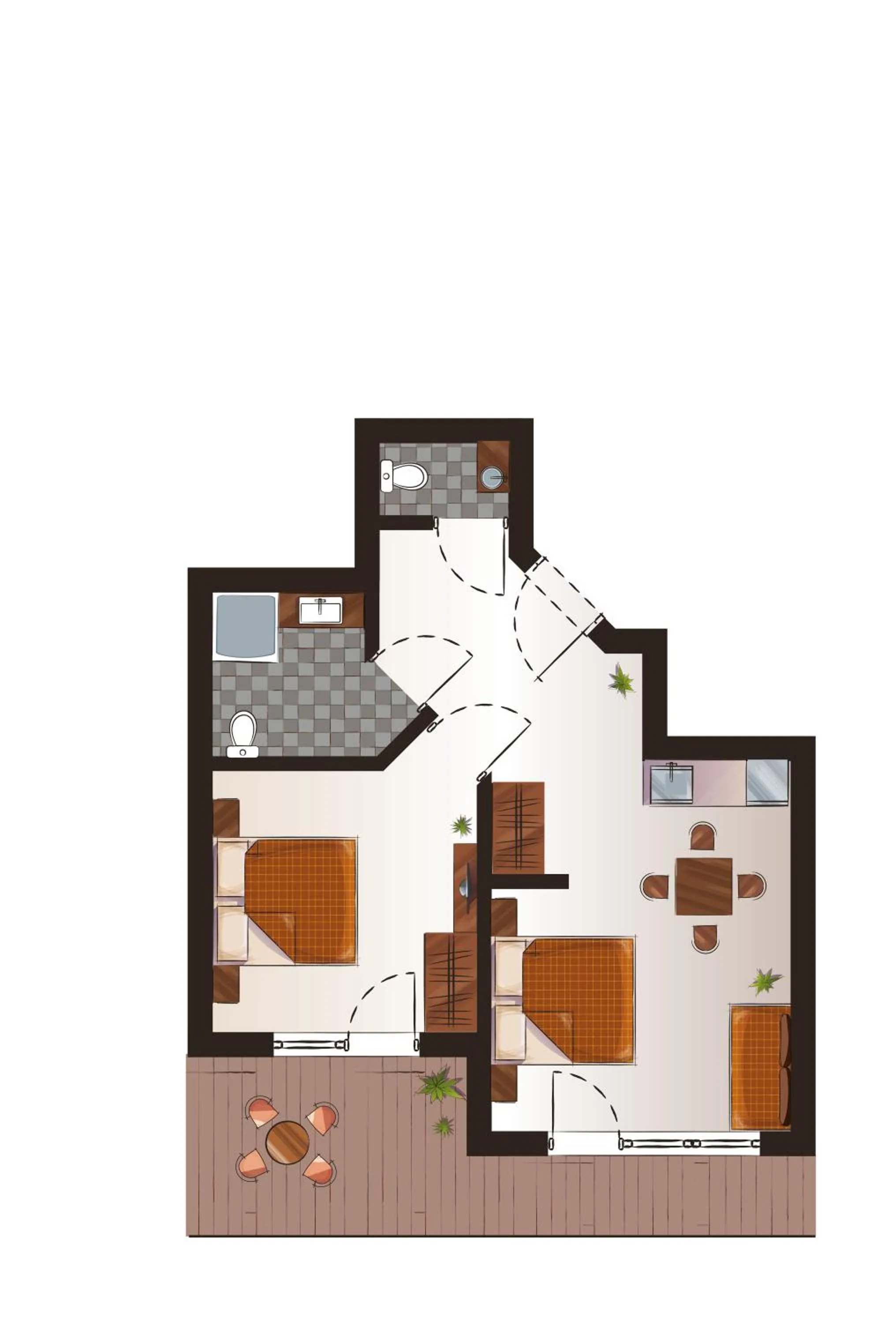 Floor plan in Hotel Pinzger Tux