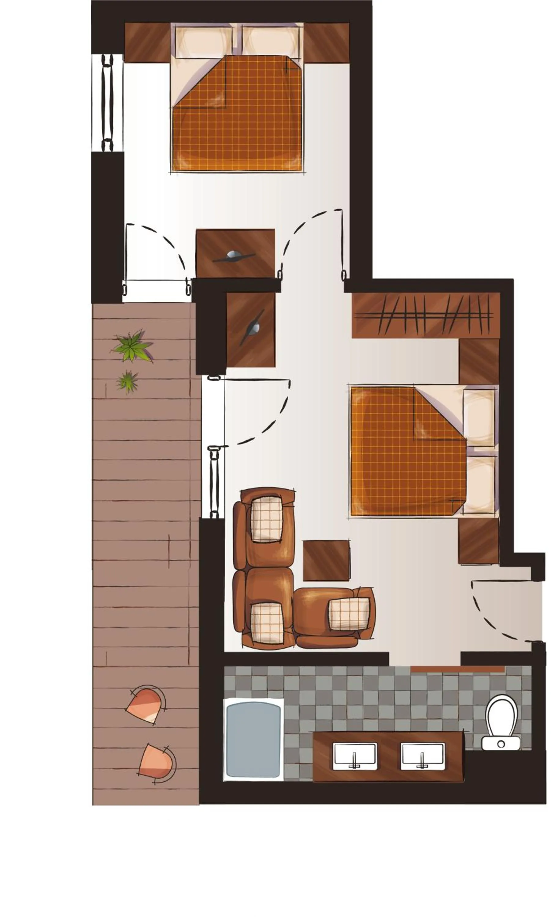 Floor plan in Hotel Pinzger Tux
