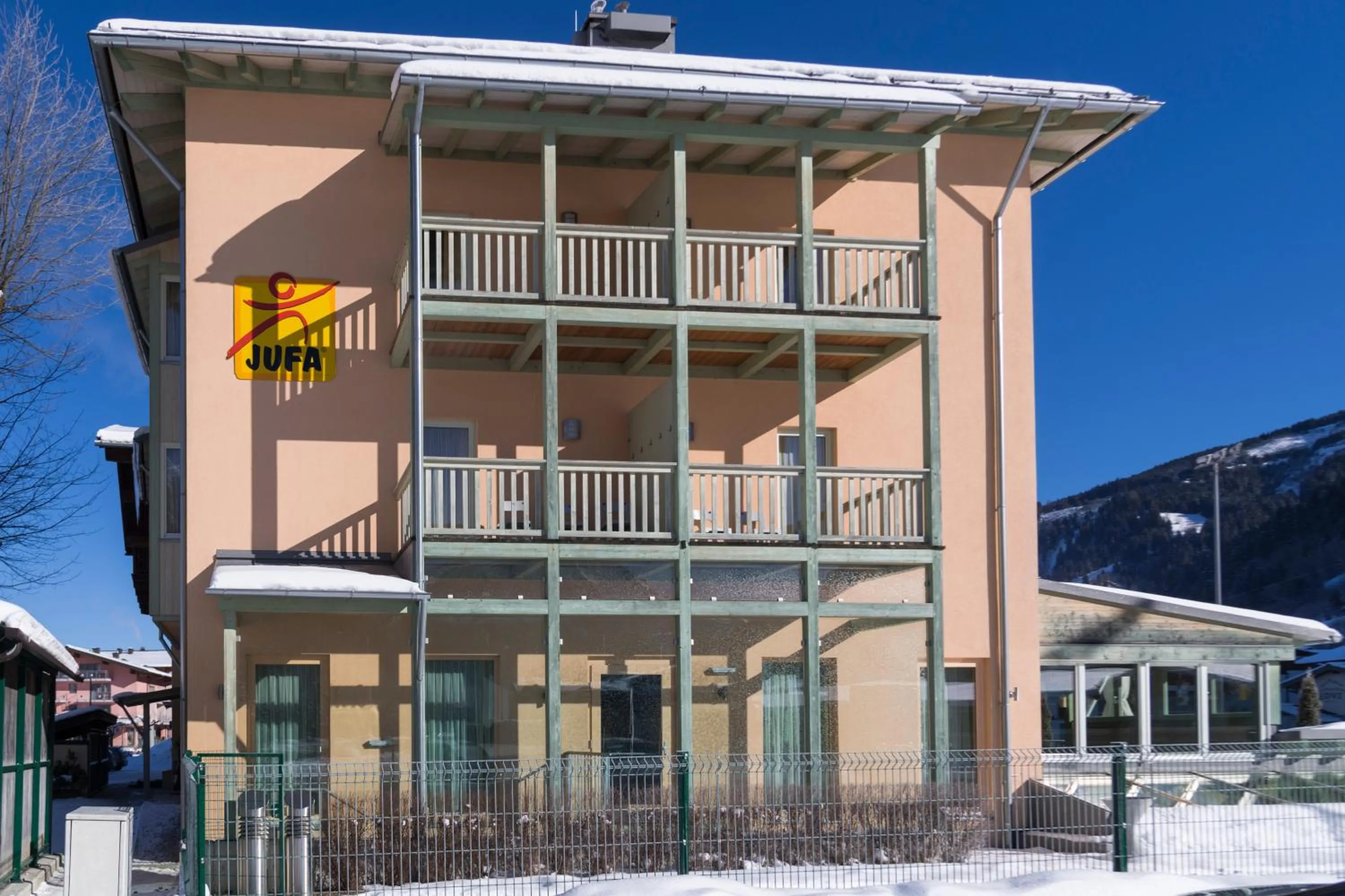 Property building in JUFA Hotel Kaprun - Summercard included