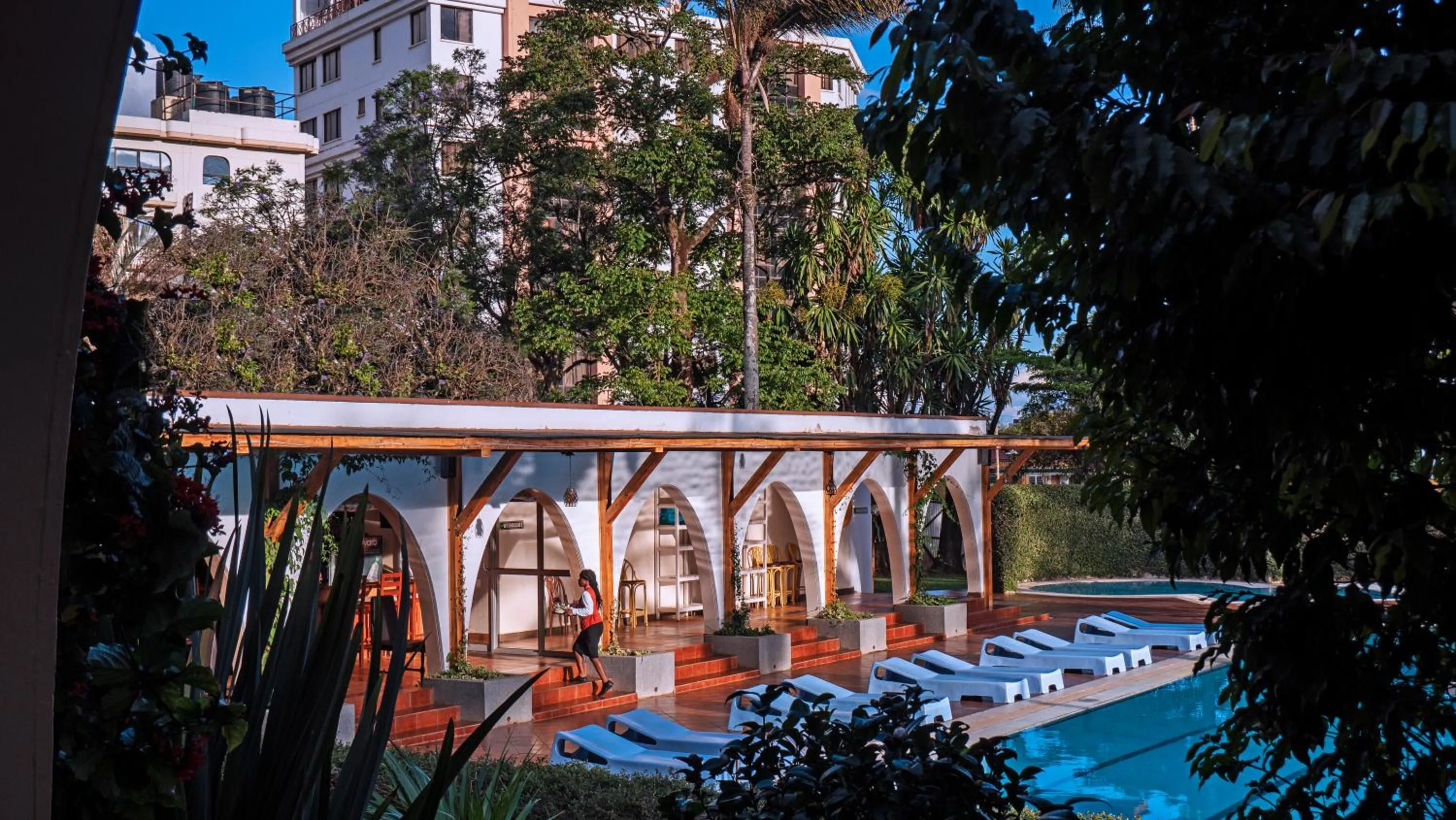 Swimming pool in Sirikwa Hotel