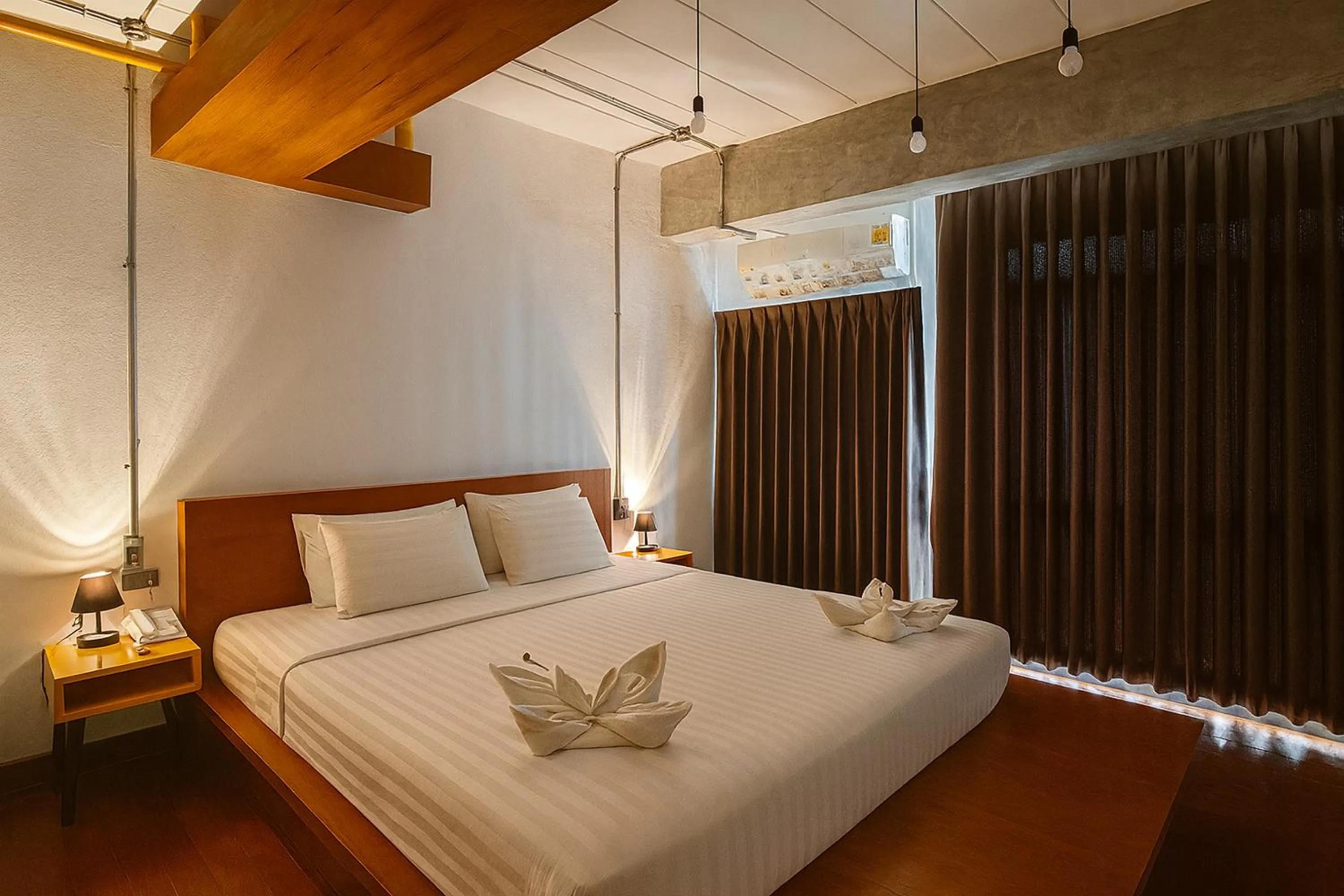 Photo of the whole room, Bed in The Loft Room Nimman