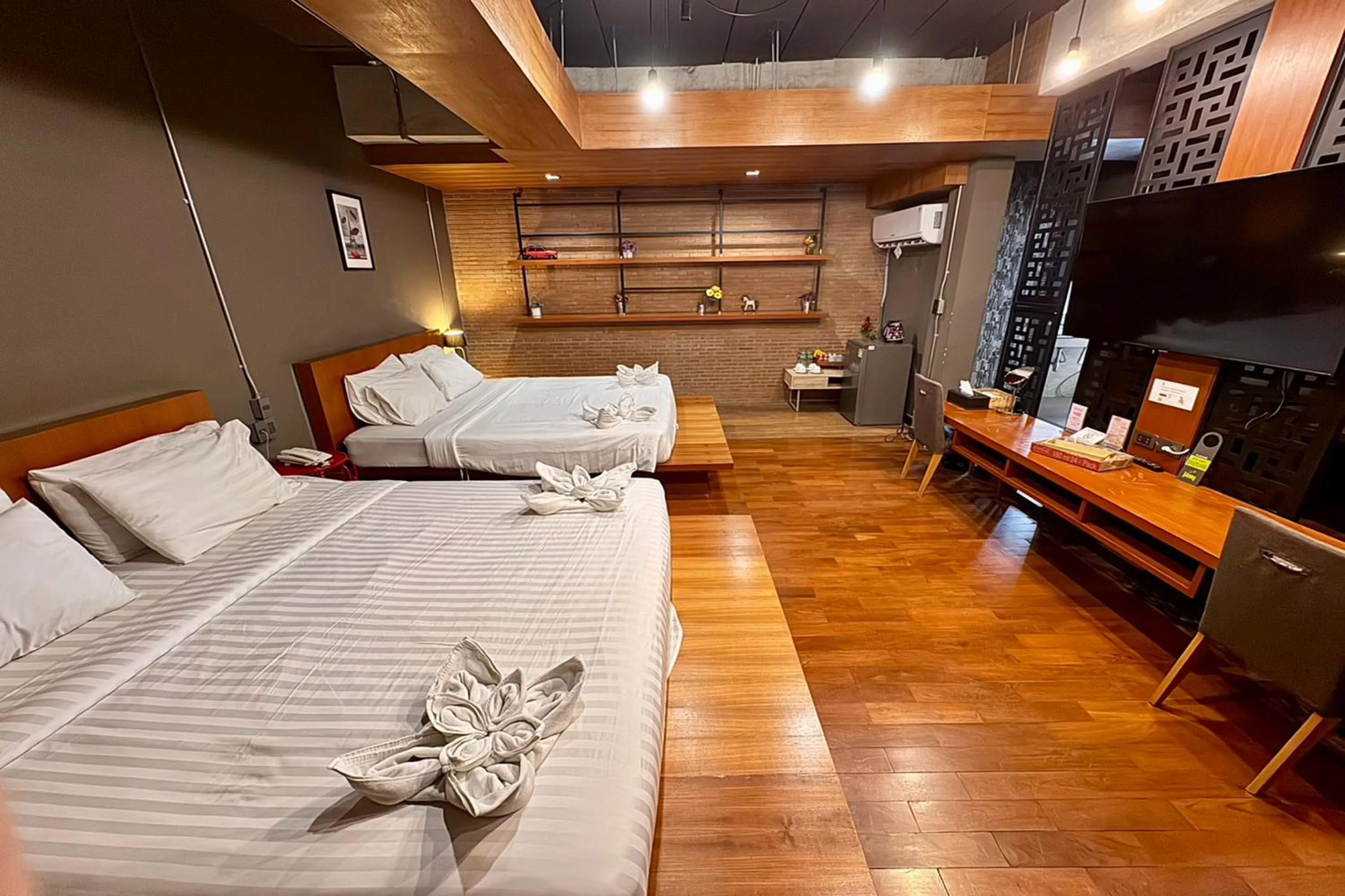 Photo of the whole room, Bed in The Loft Room Nimman