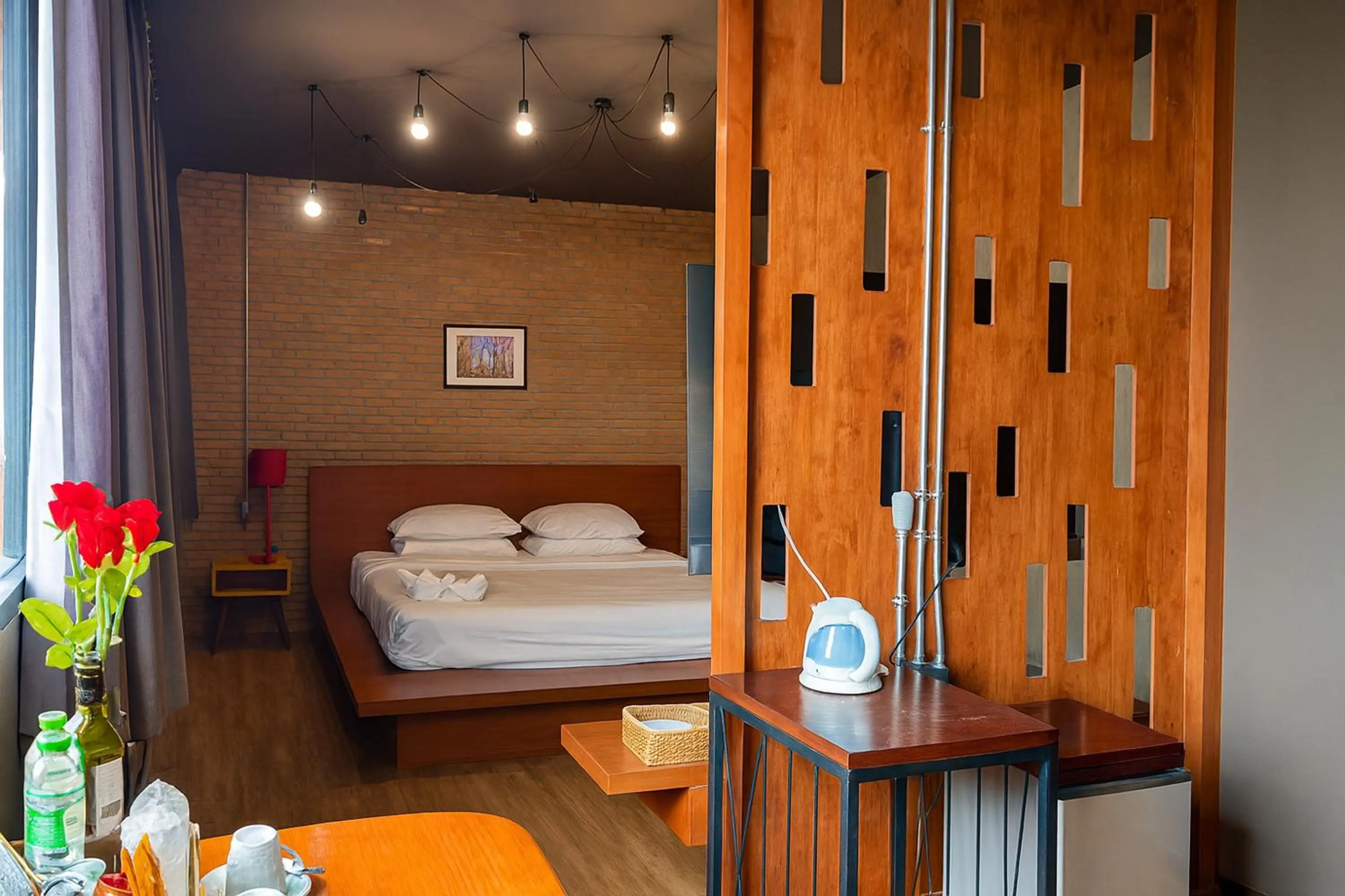 Photo of the whole room, Bed in The Loft Room Nimman