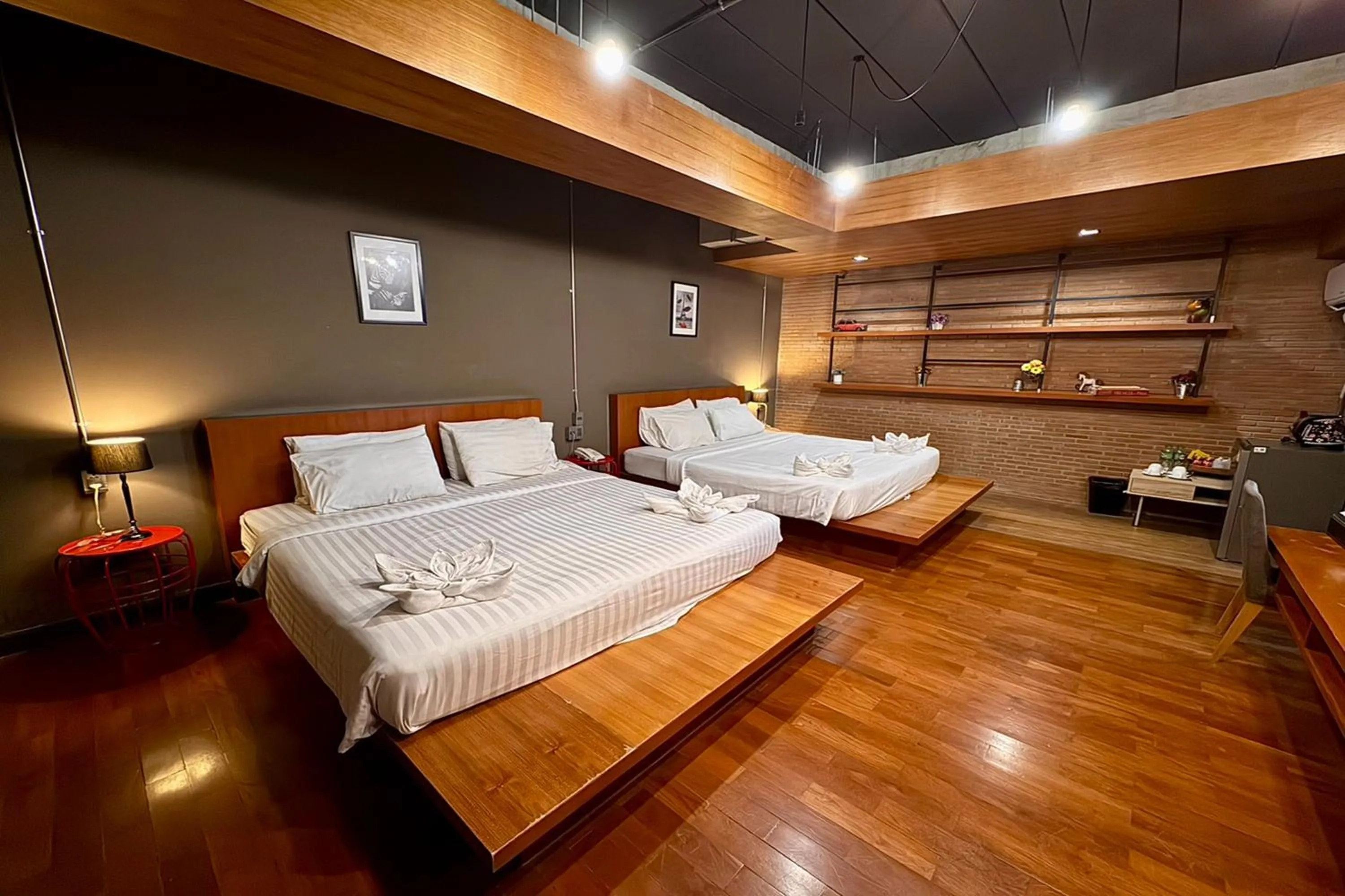 Photo of the whole room, Bed in The Loft Room Nimman