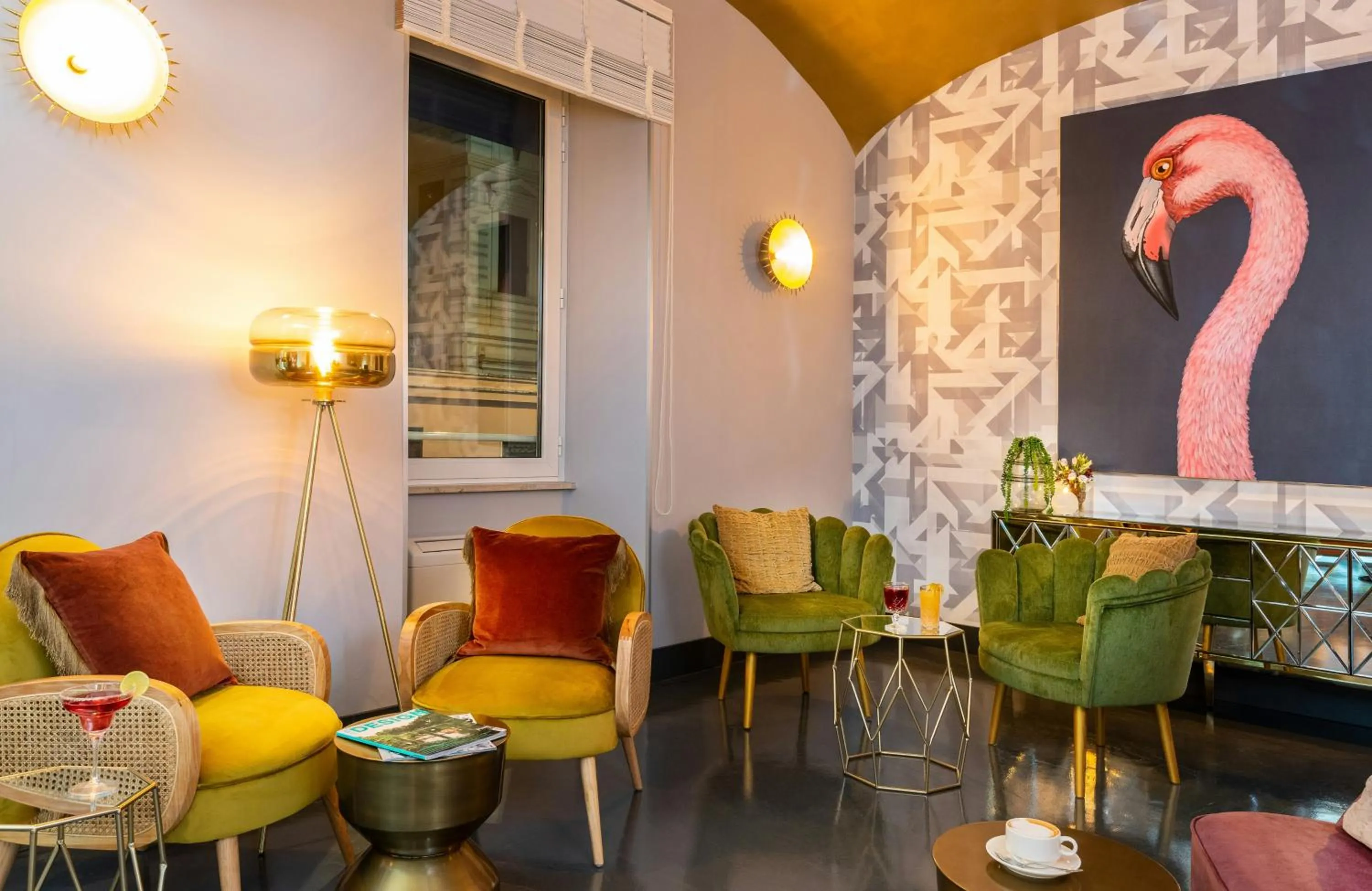 Lobby or reception in Leonardo Boutique Hotel Rome Termini