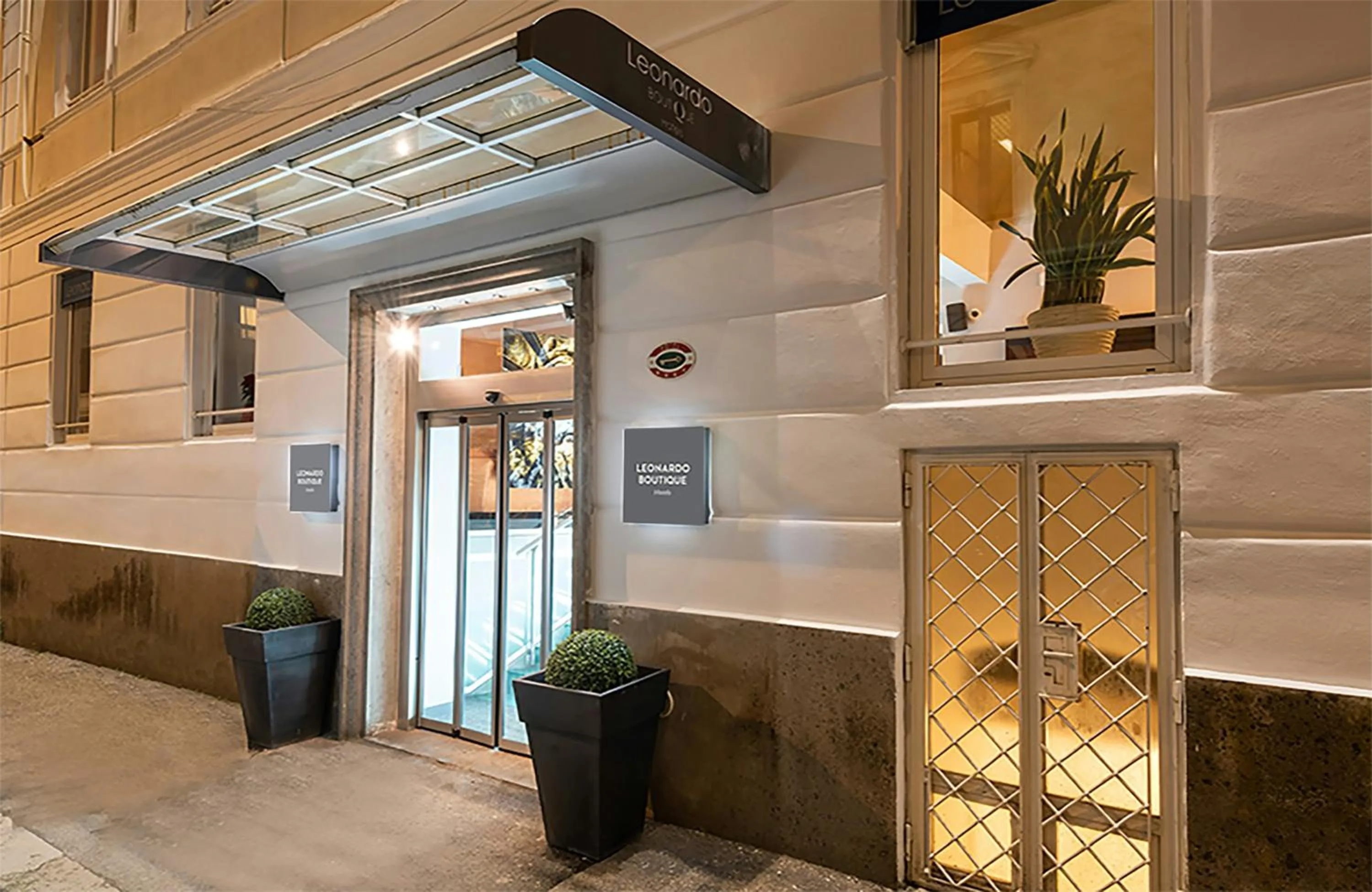 Facade/entrance in Leonardo Boutique Hotel Rome Termini
