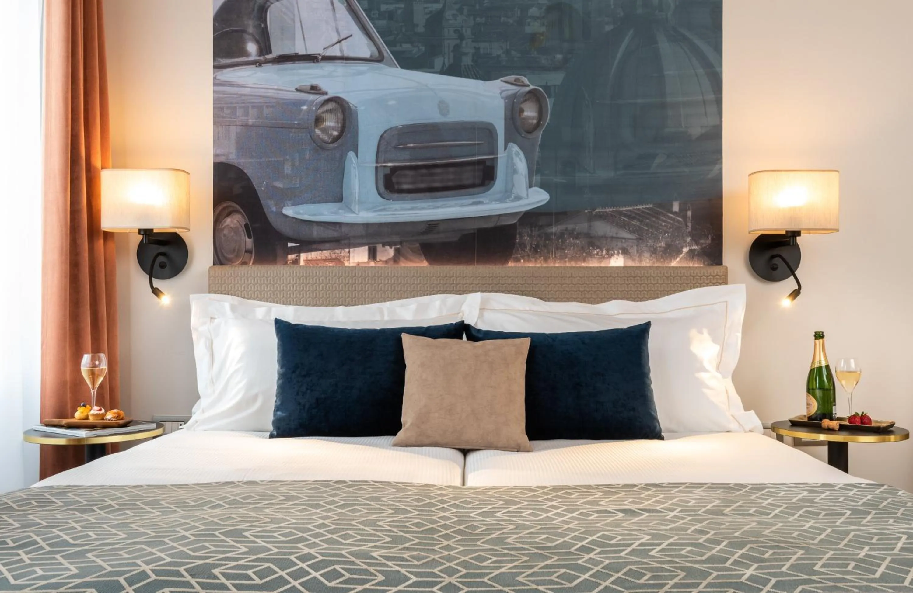 Photo of the whole room, Bed in Leonardo Boutique Hotel Rome Termini