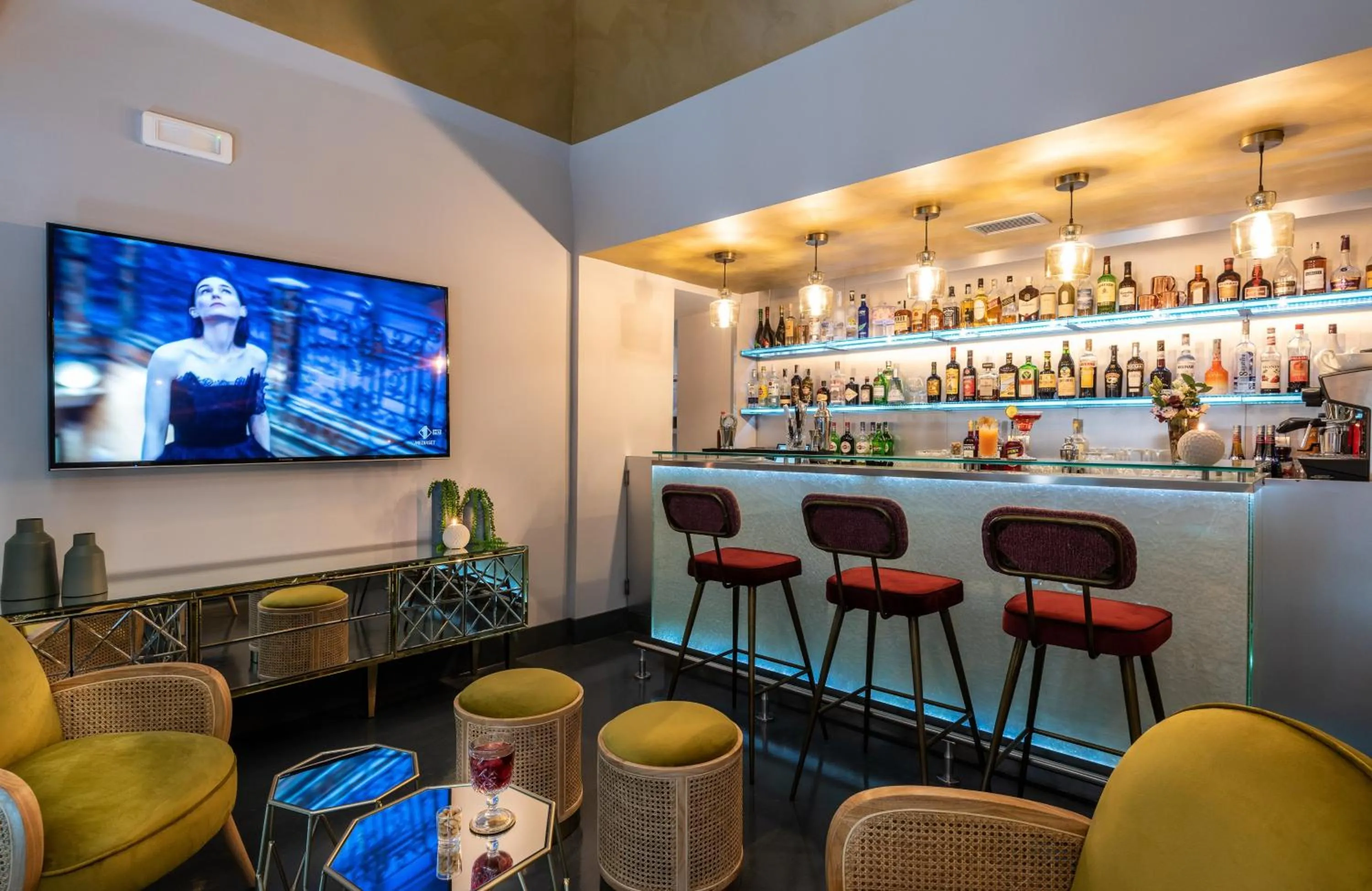 Lounge or bar in Leonardo Boutique Hotel Rome Termini