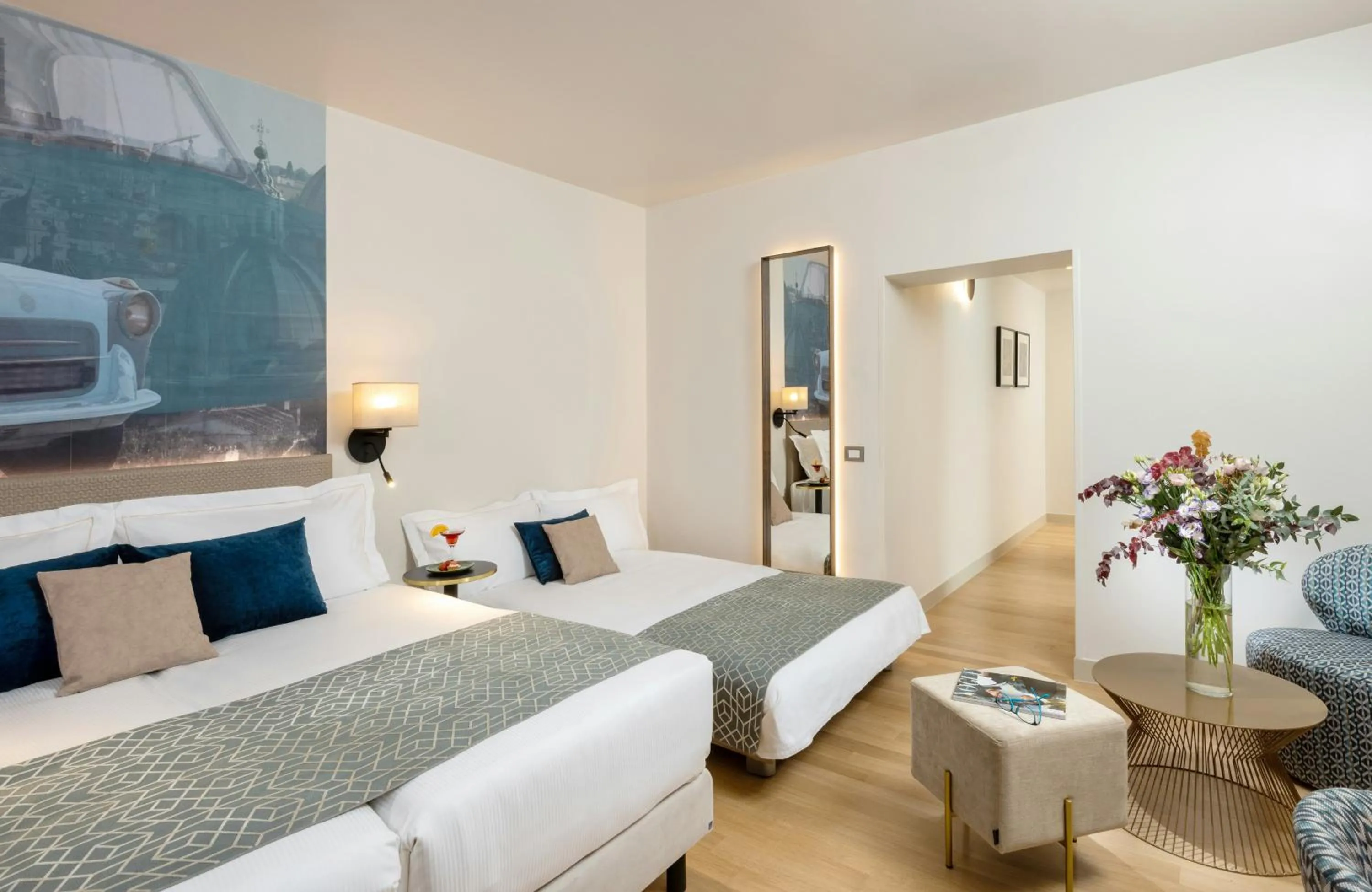 Photo of the whole room, Bed in Leonardo Boutique Hotel Rome Termini