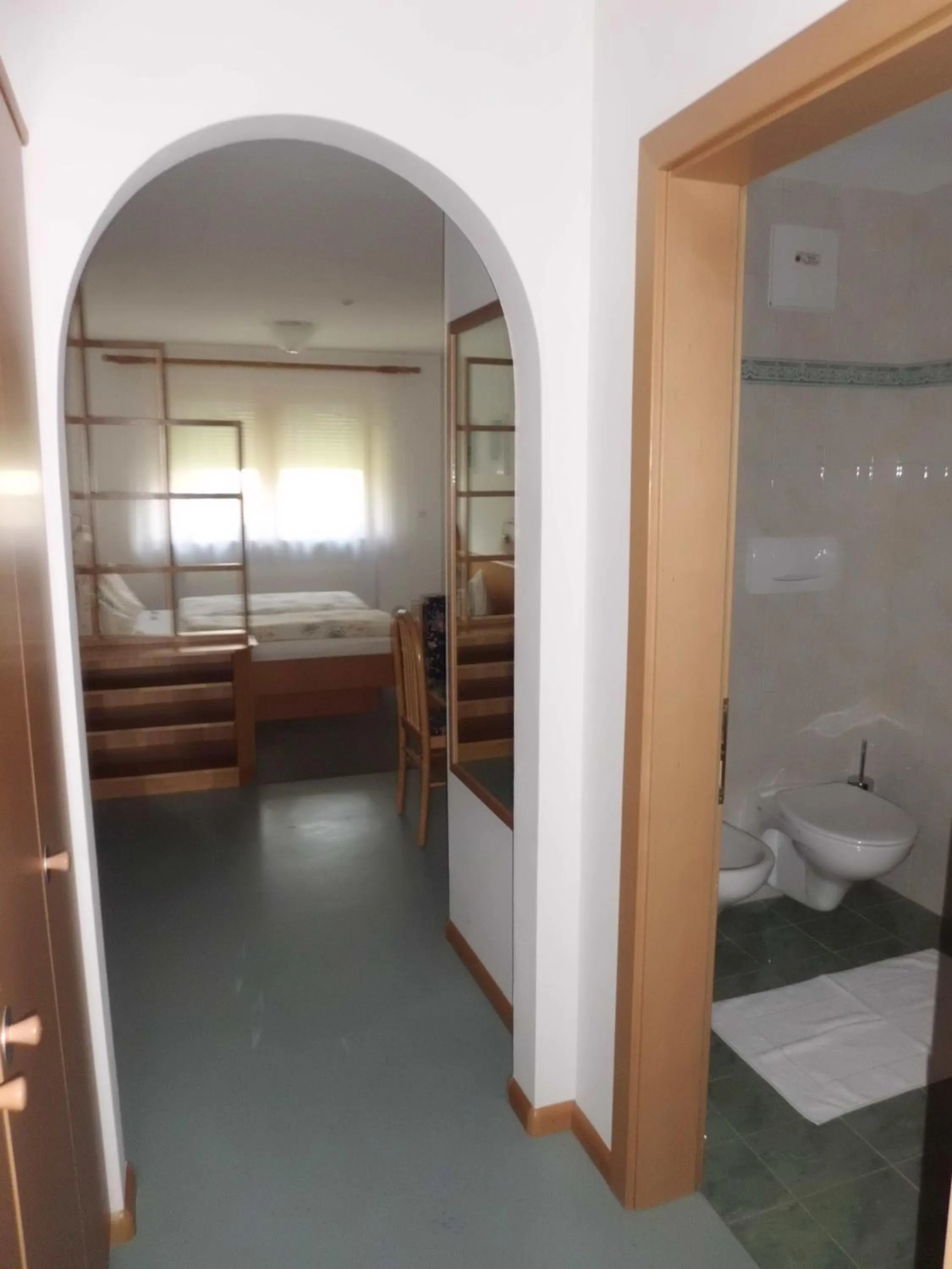 Balcony/Terrace, Bed in Appartement Thanei