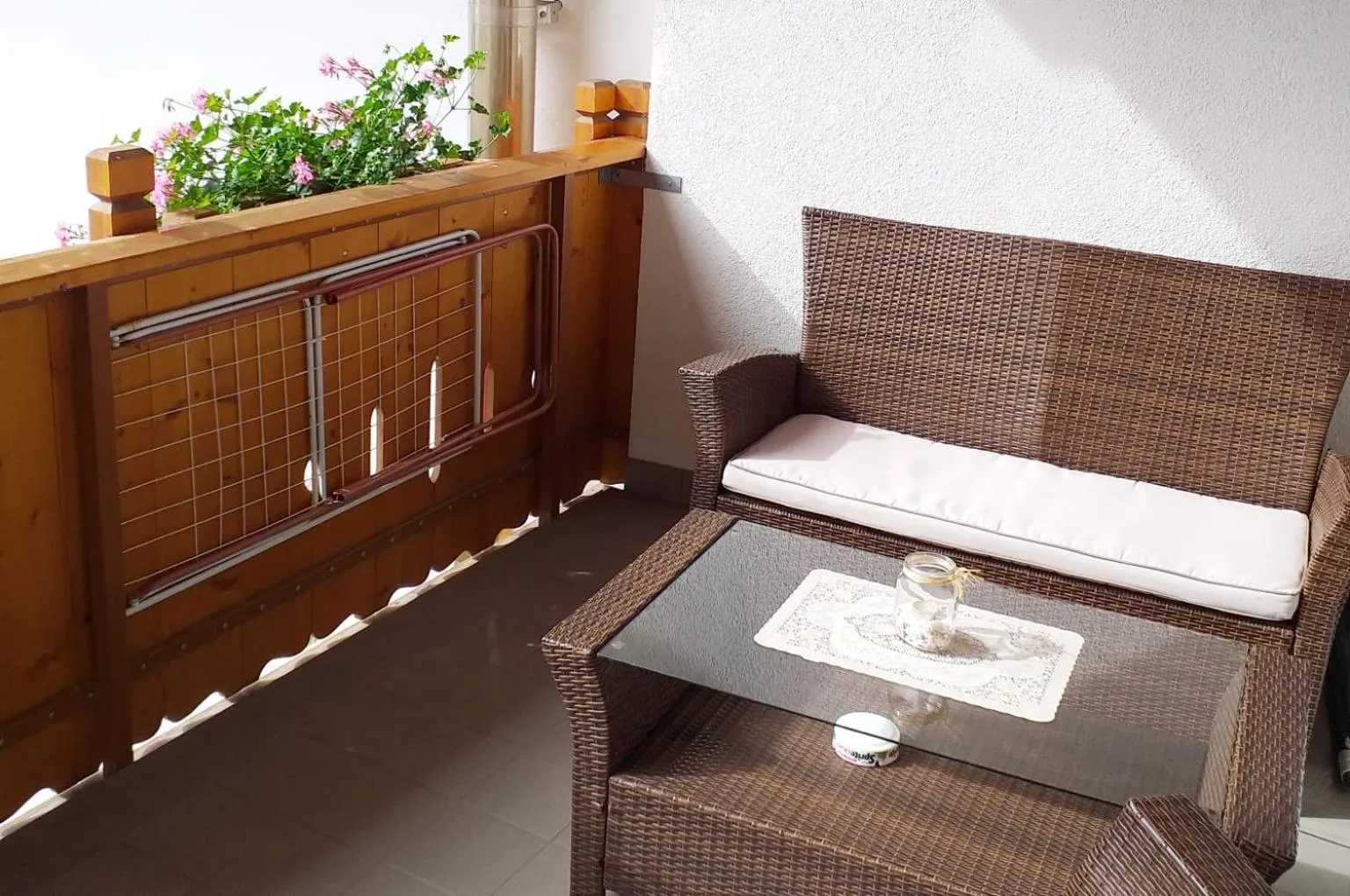 Balcony/Terrace in Appartement Thanei